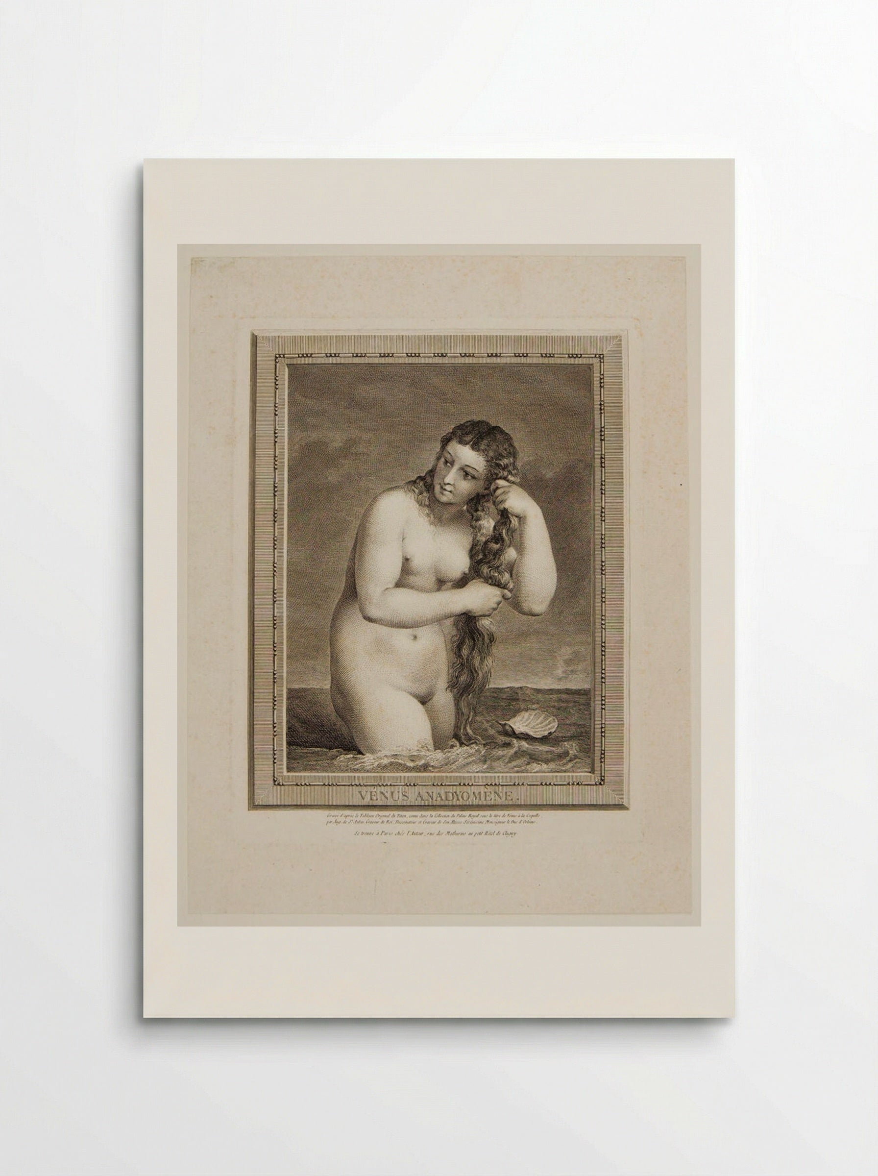 Venus Anadyomene - Augustin de Saint-Aubin - Poster