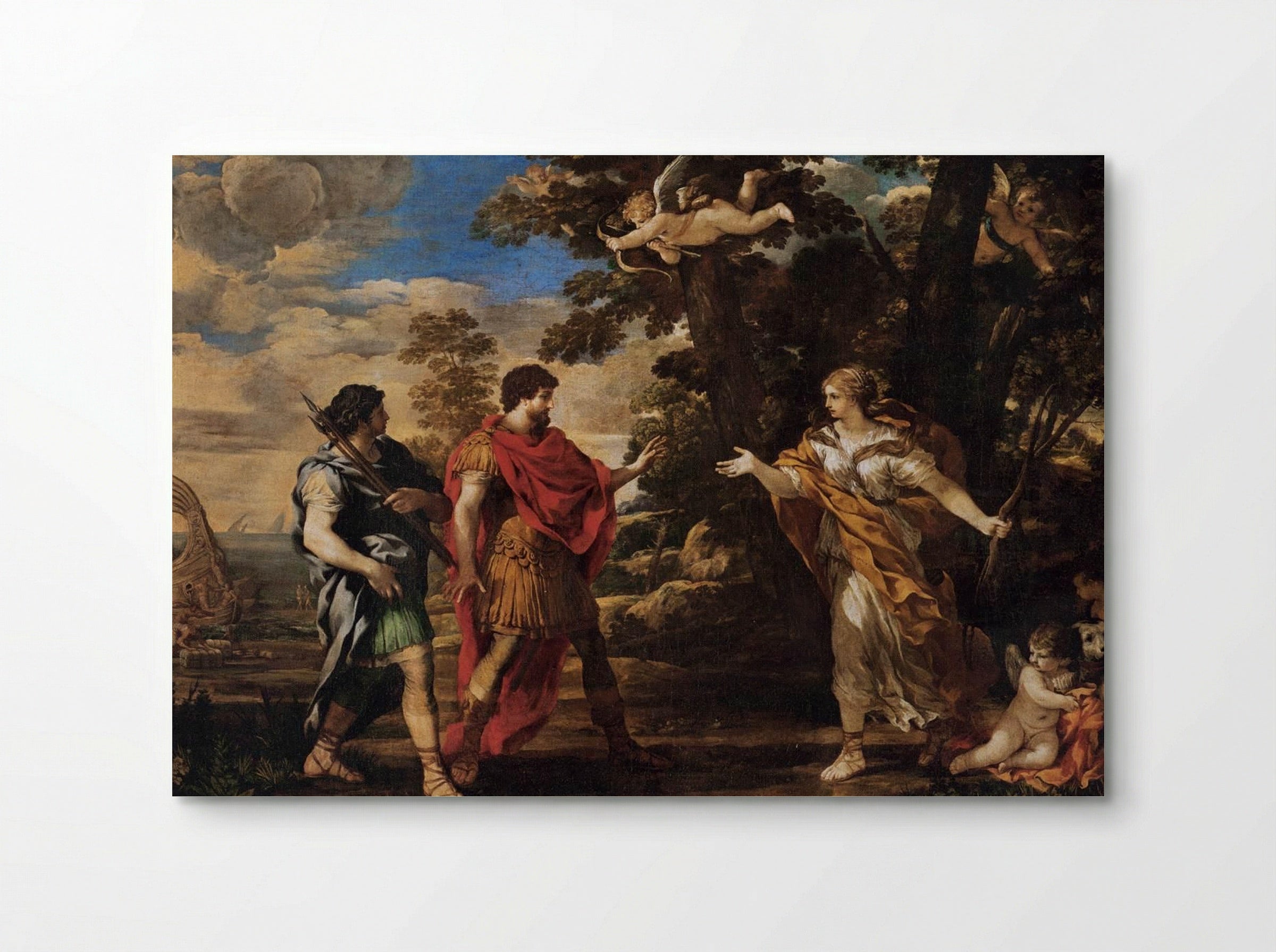 Venus Appearing to Aeneas as a Huntress - Pietro da Cortona - Poster