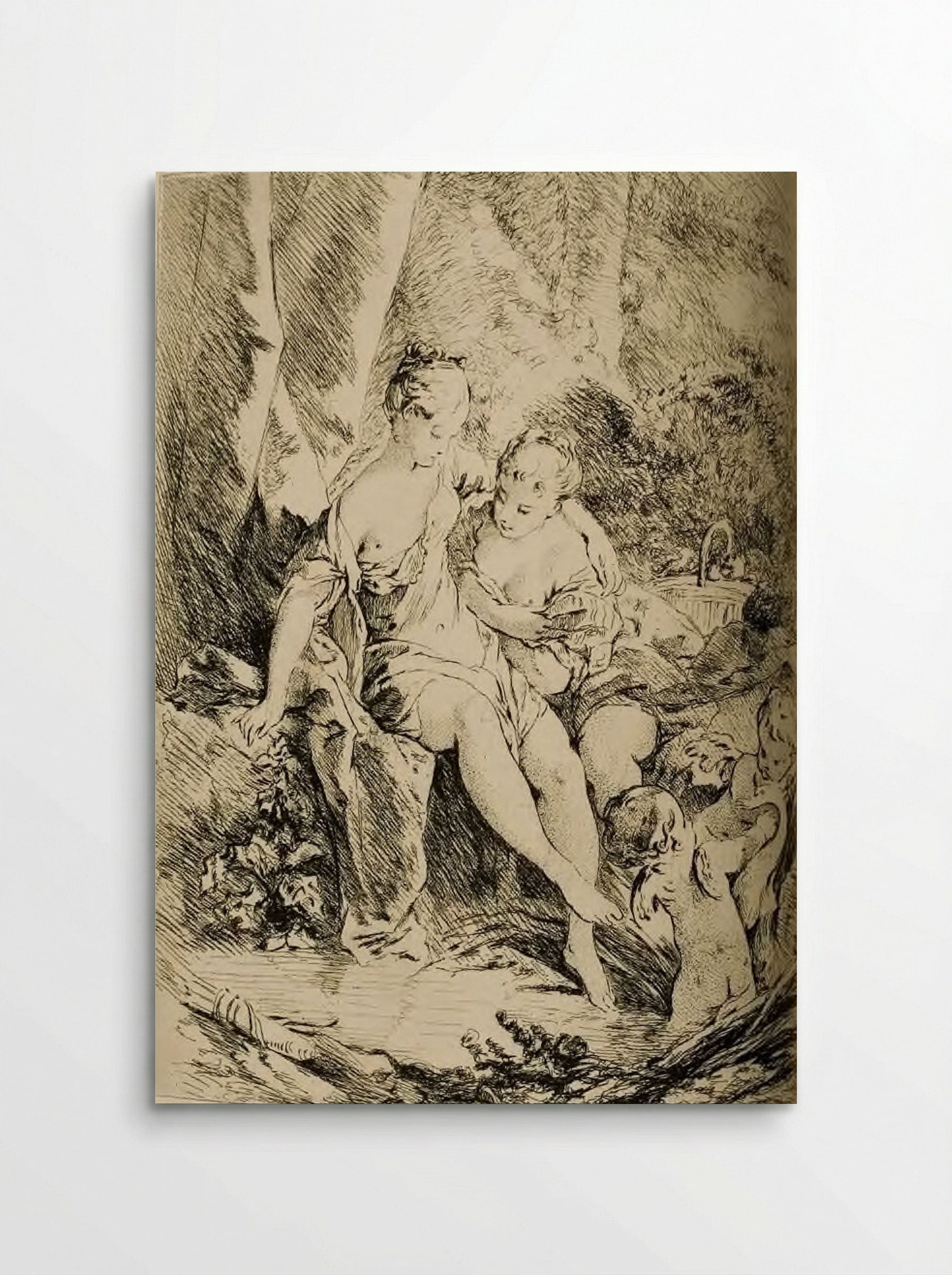 Venus Bathing - Jules de Goncourt - Poster