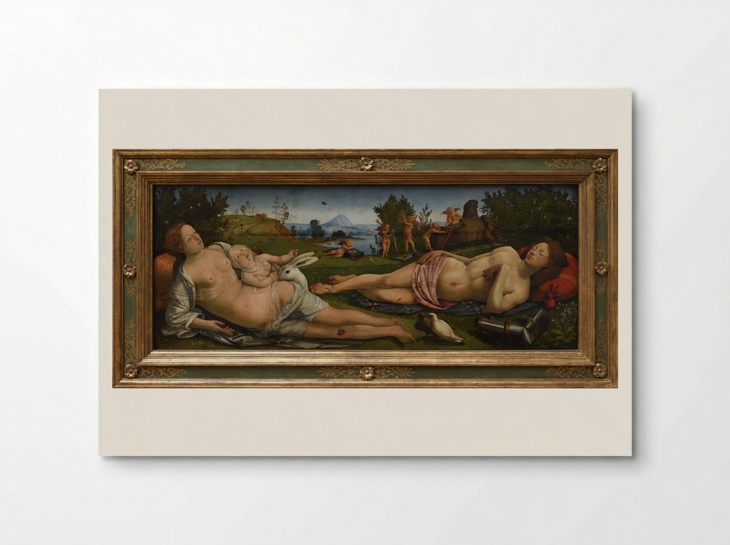 Venus, Mars, and Cupid - Piero di Cosimo - Poster