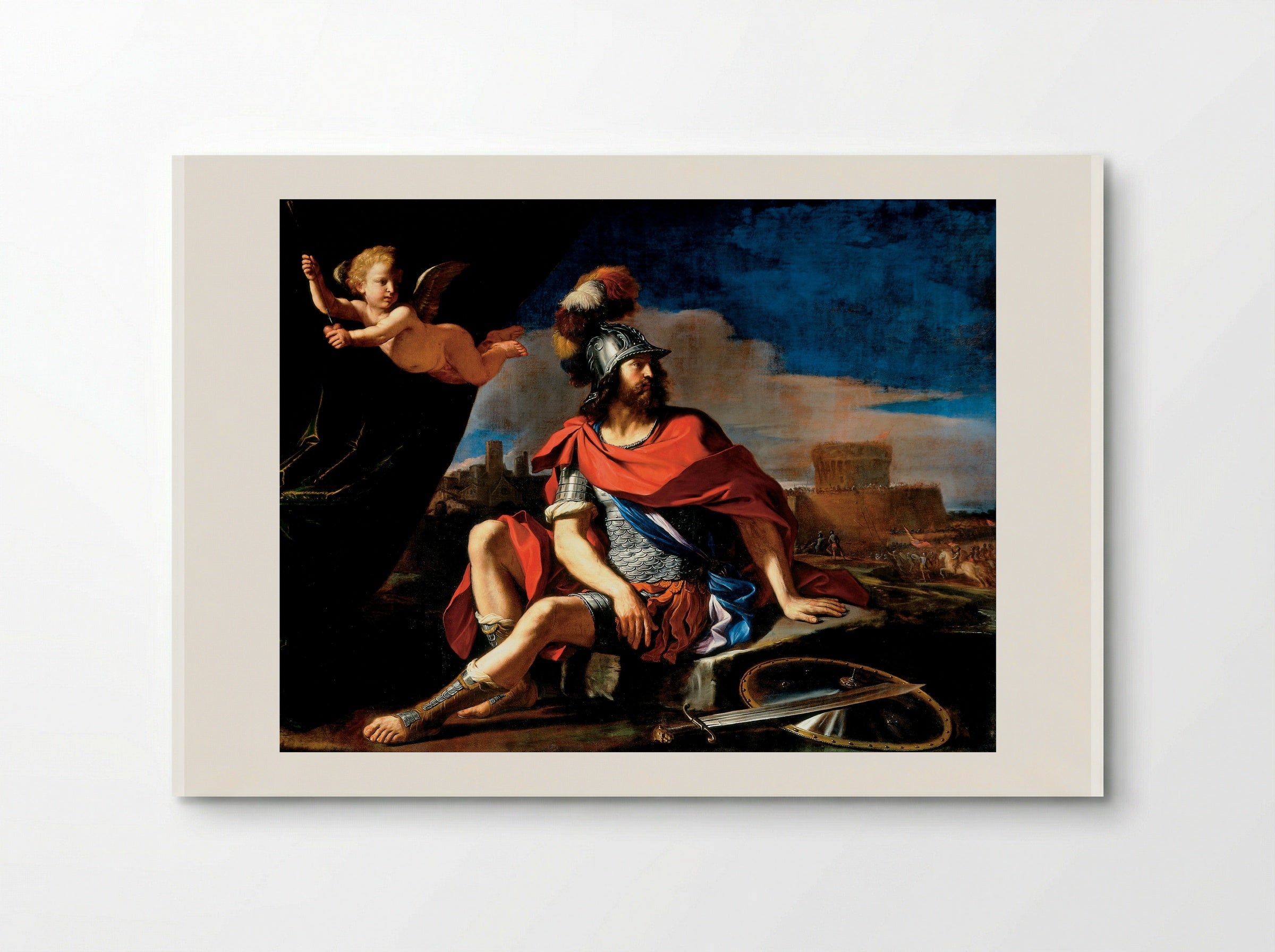 Venus, Mars and Cupid - Guercino - Poster