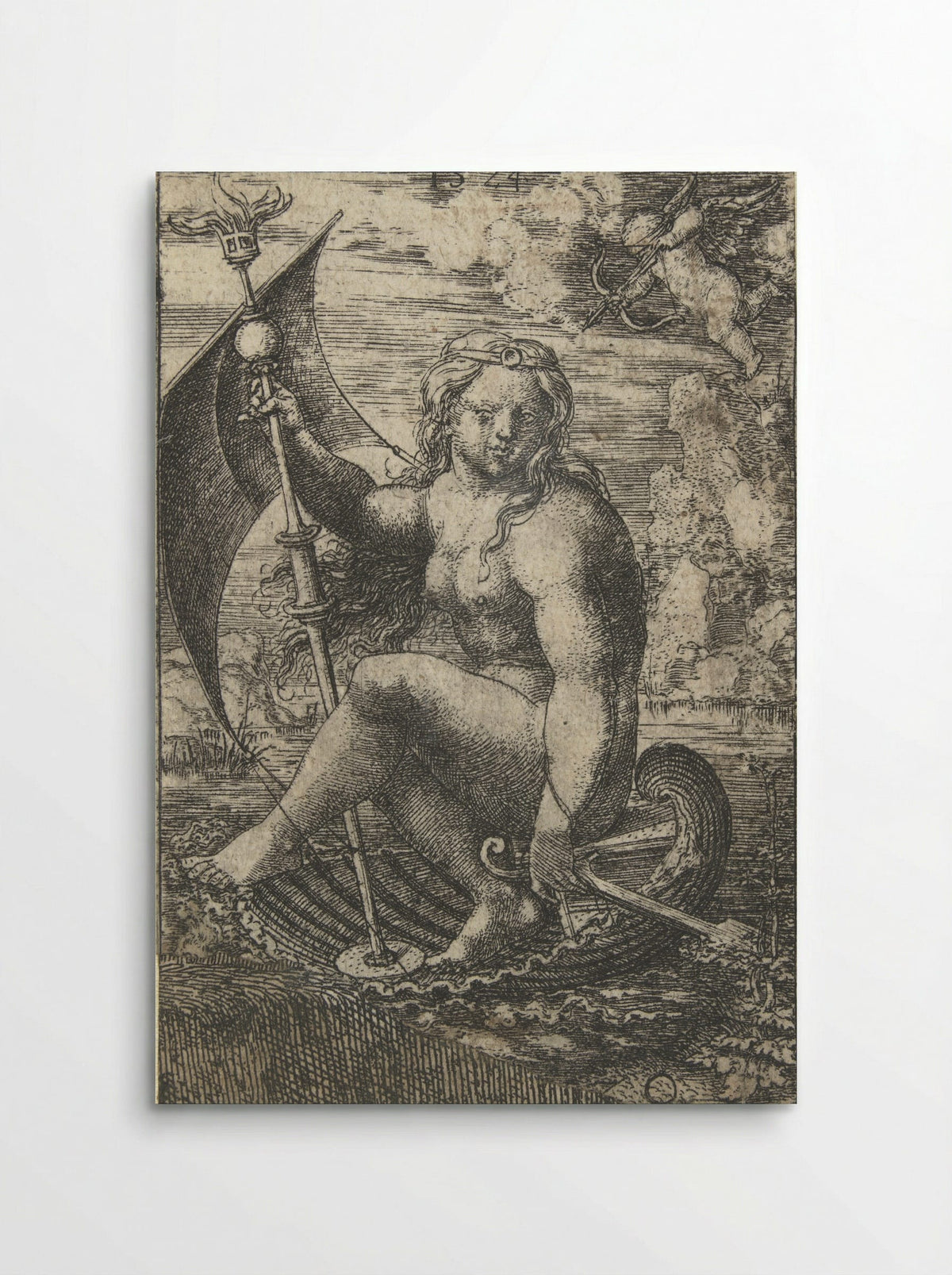Venus Sailing in a Shell - Dirck Vellert - Poster