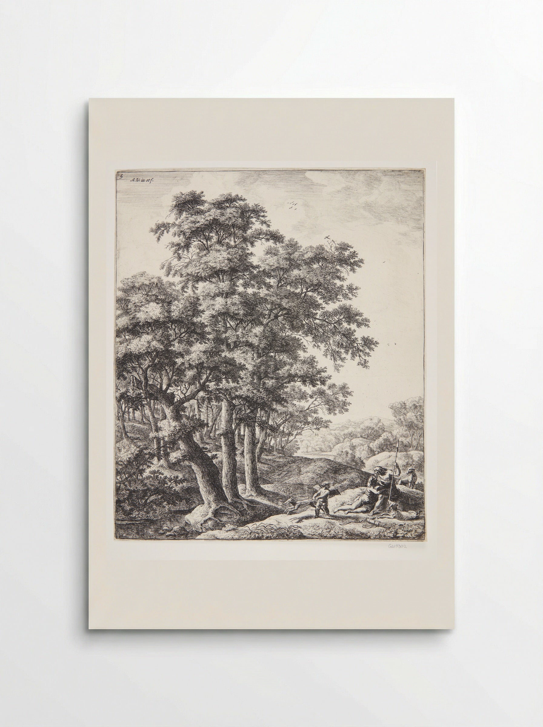 Venus and Adonis - Anthonie Waterloo - Poster