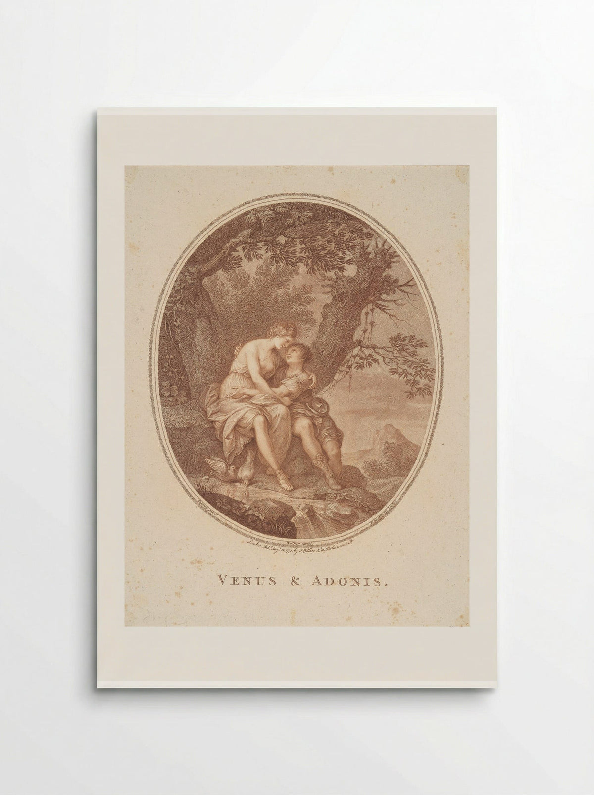 Venus and Adonis - Francesco Bartolozzi - Poster