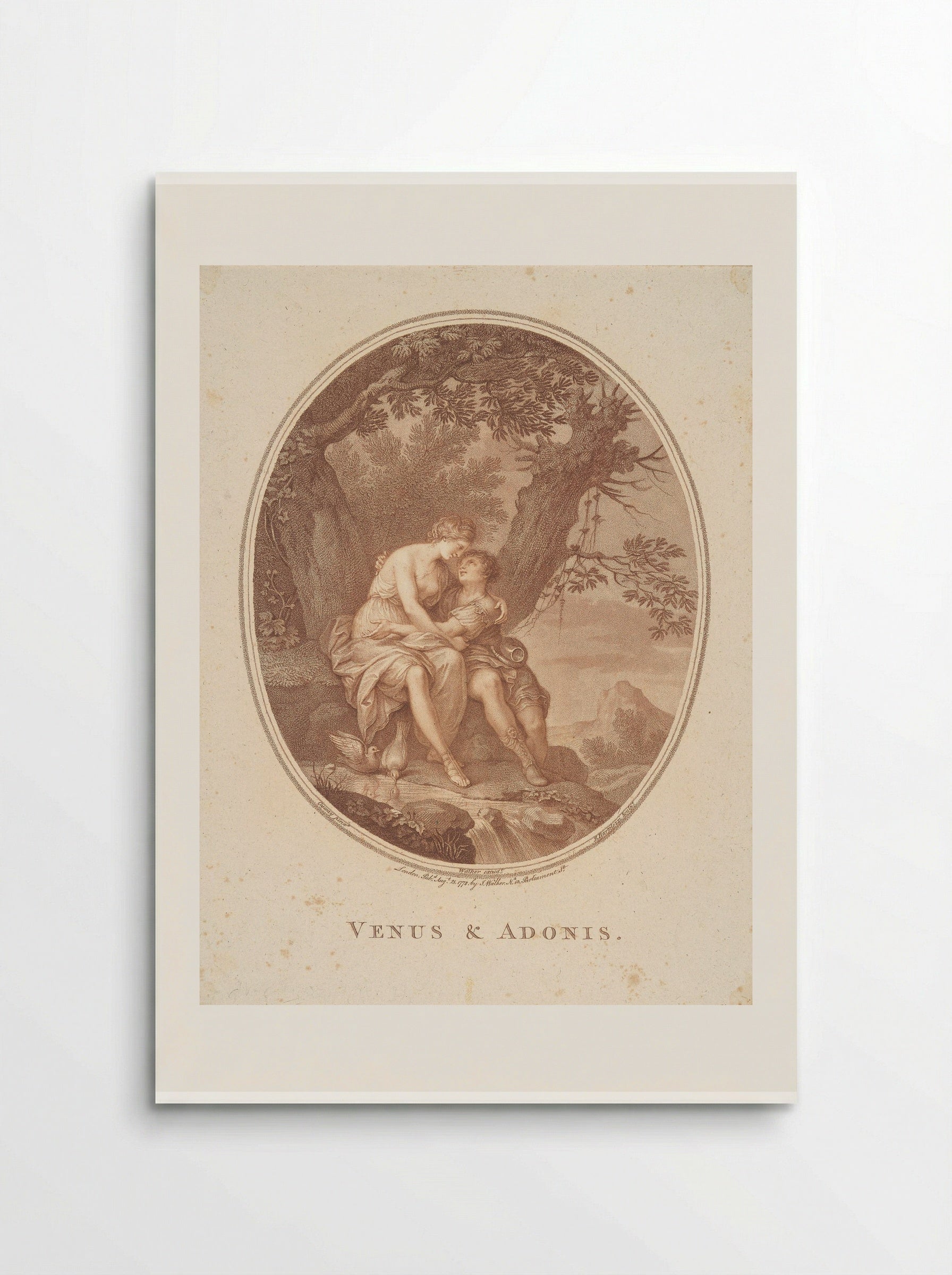 Venus and Adonis - Francesco Bartolozzi - Poster