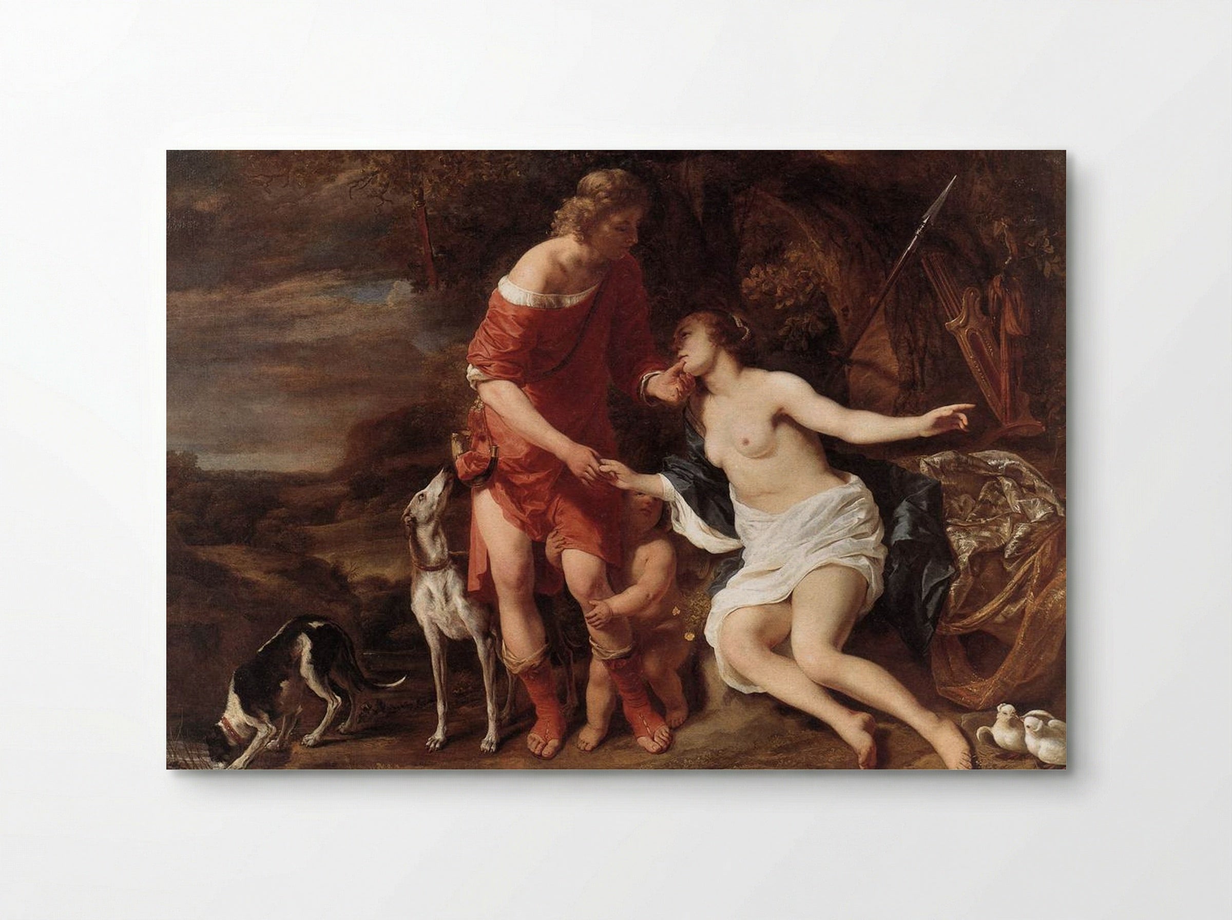 Venus and Adonis - Ferdinand Bol - Poster