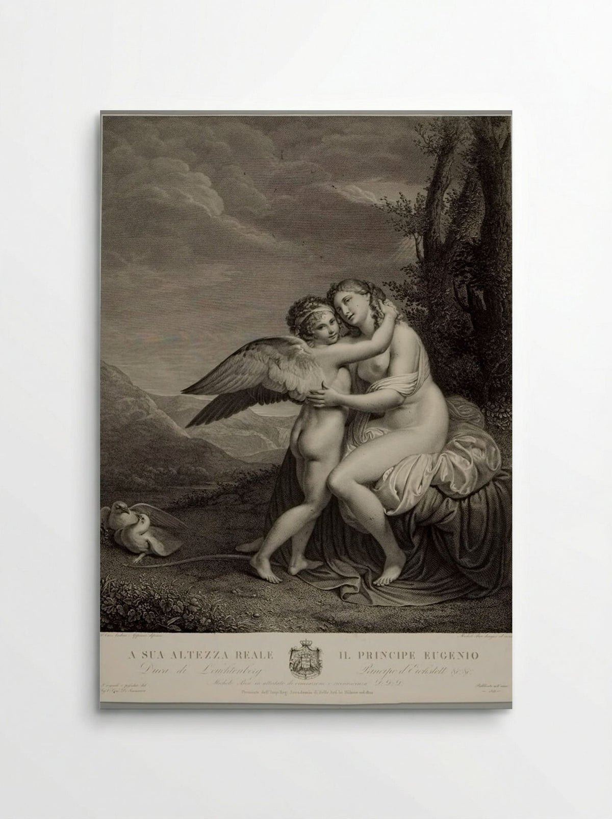Venus and Cupid - Michele Bisi - Poster