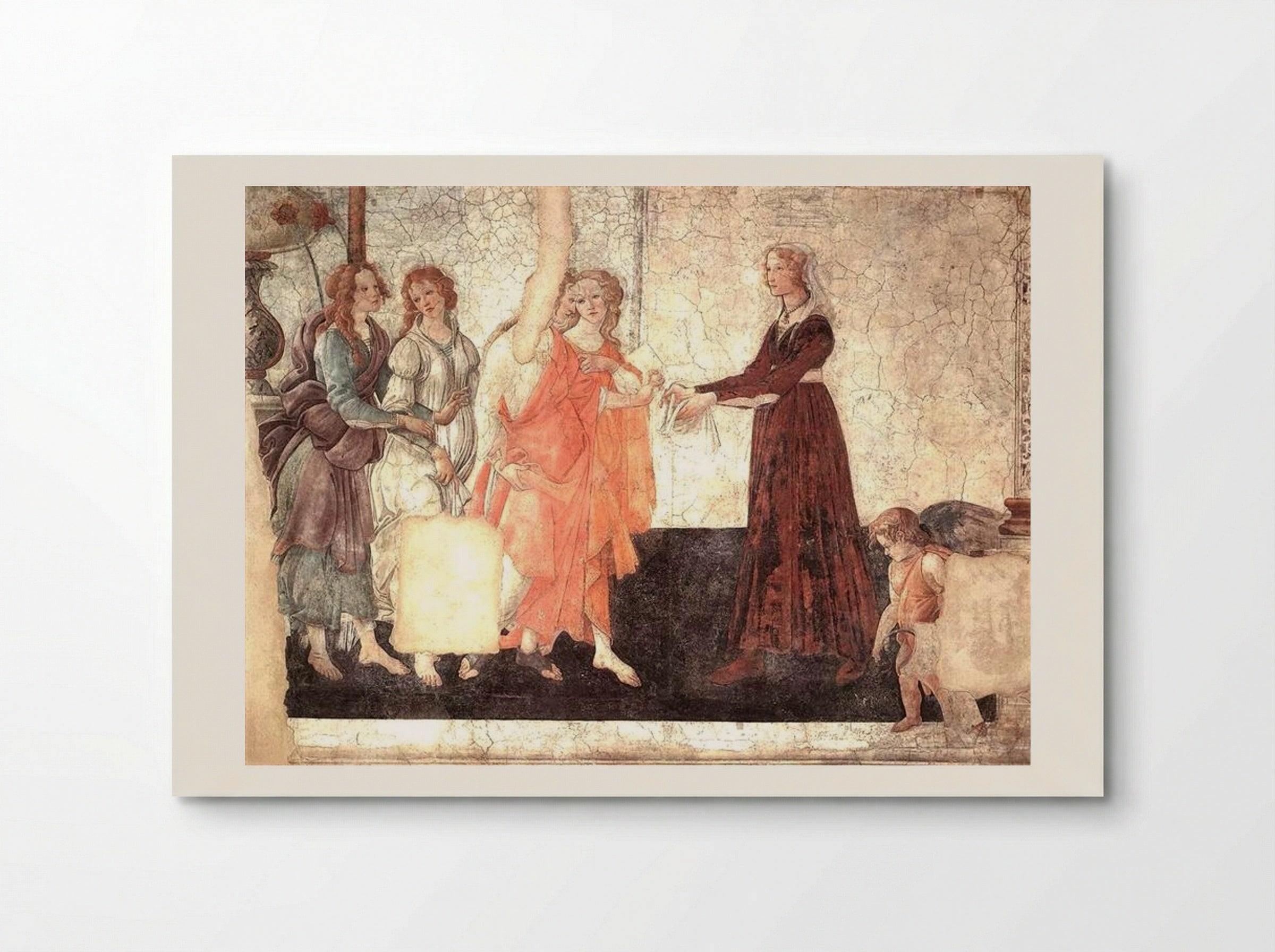 Venus and the Graces offering gifts to a young girl - Sandro Botticelli - Poster