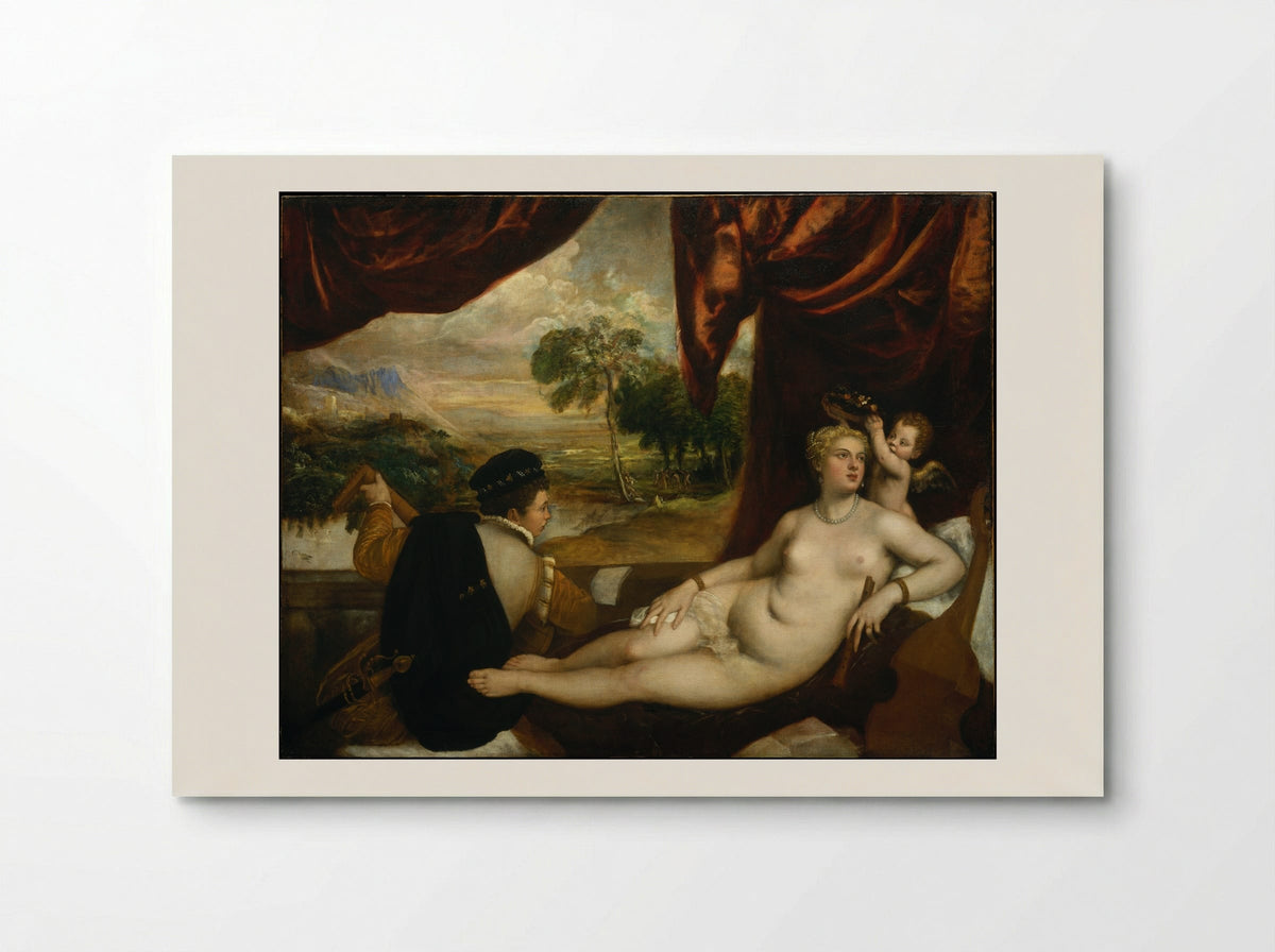 Venus and the Lute Player - Titian - Poster