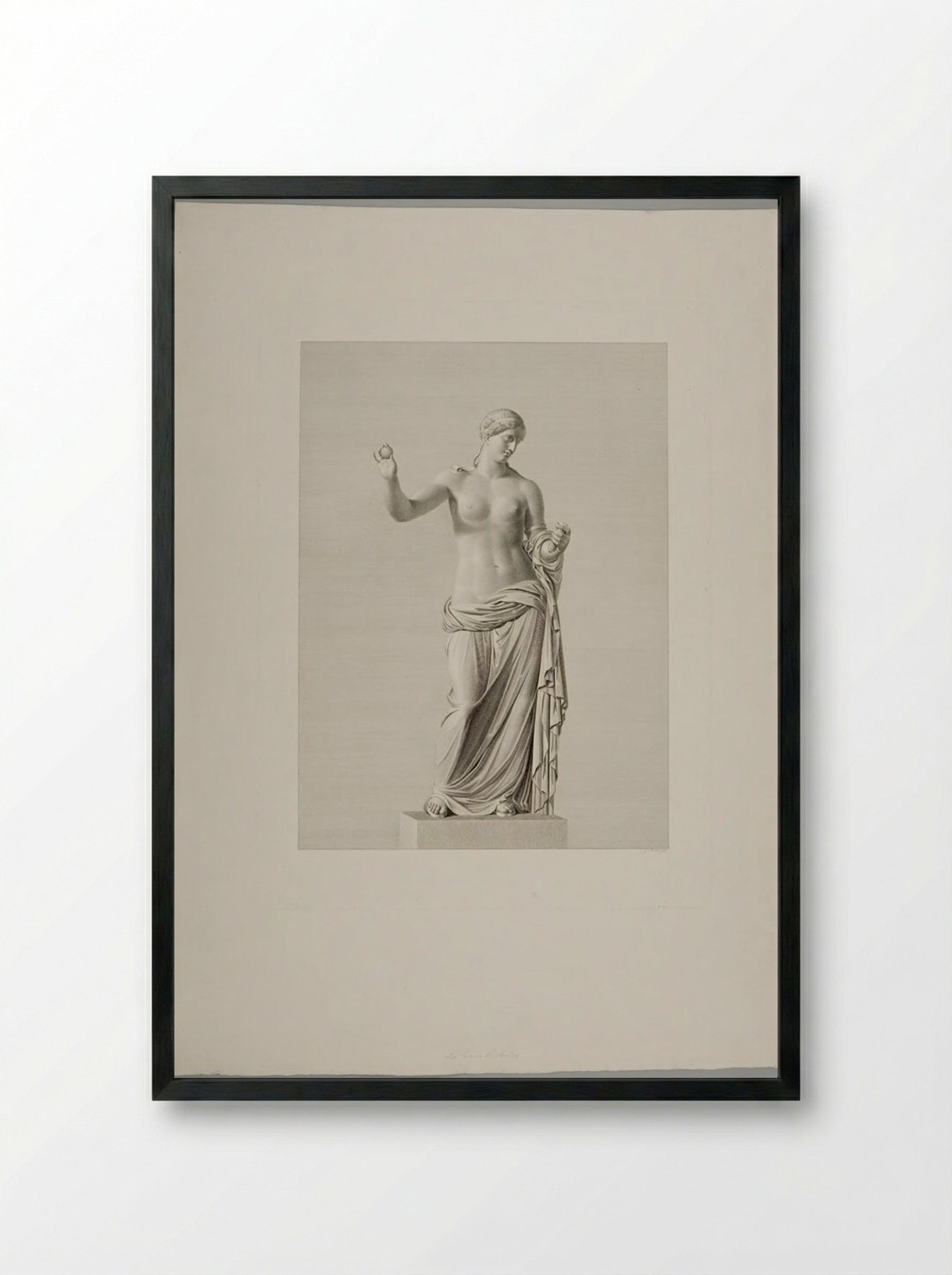 Venus of Arles - Johann Friedrich Wilhelm Müller - Framed Print Black