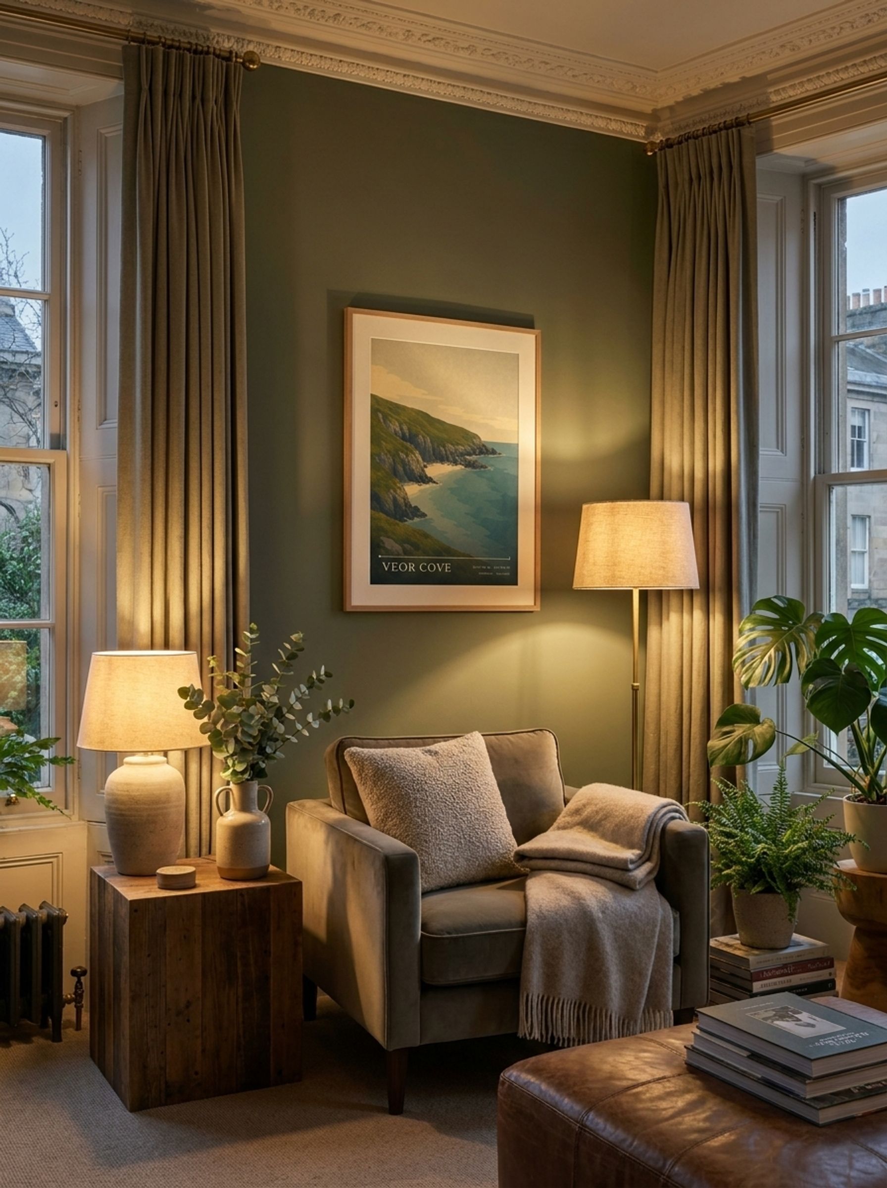 Veor Cove Cornwall England Travel Poster - Lifestyle