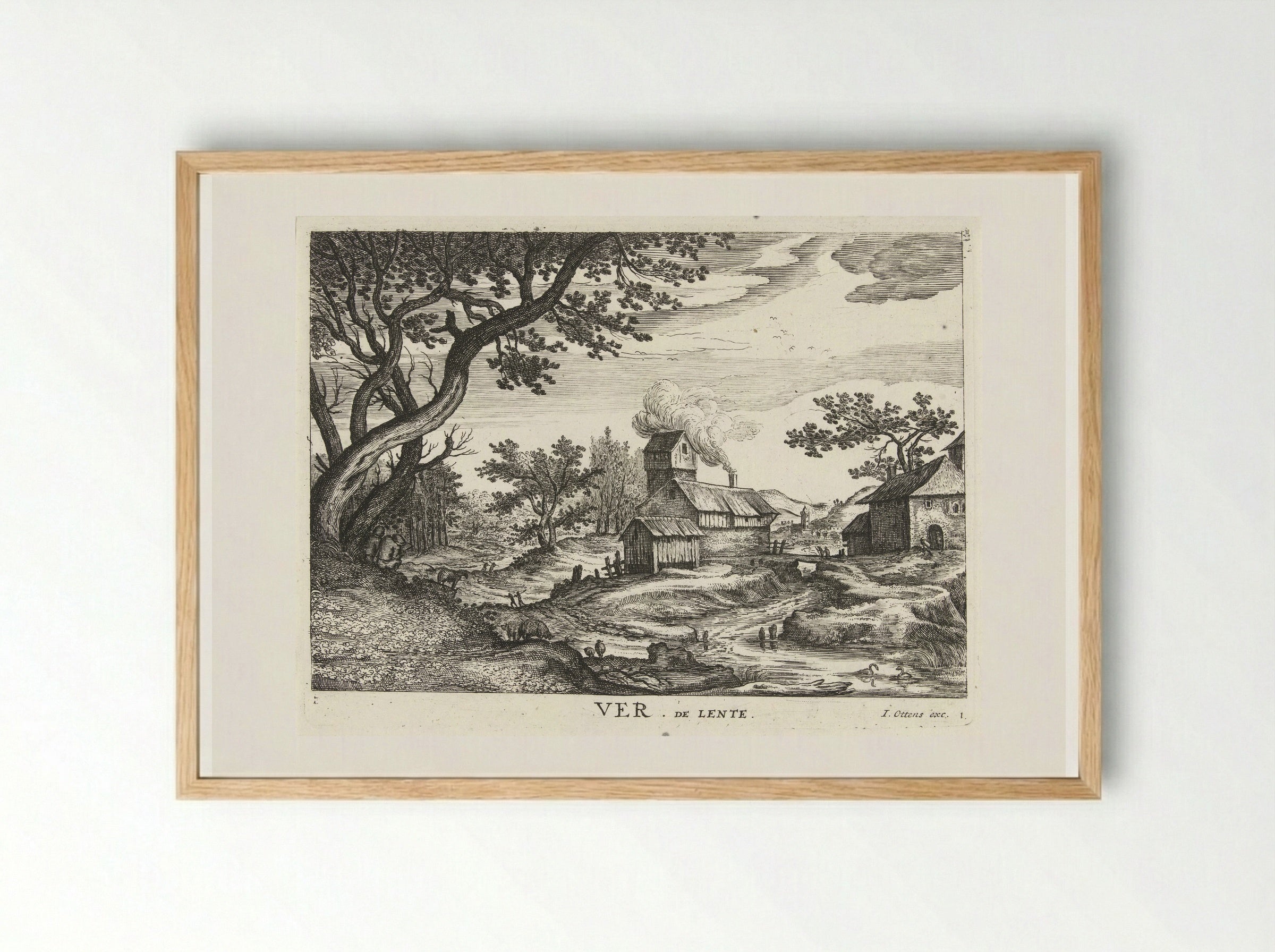 Ver (Spring) - Hendrick Hondius (I) - Framed Print Wood