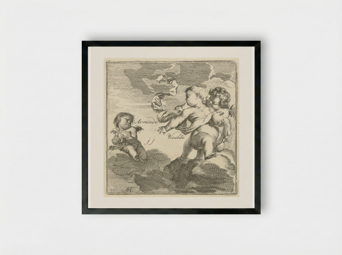 Verbeelding van armoede en weelde - Leonard Schenk - Framed Print Black