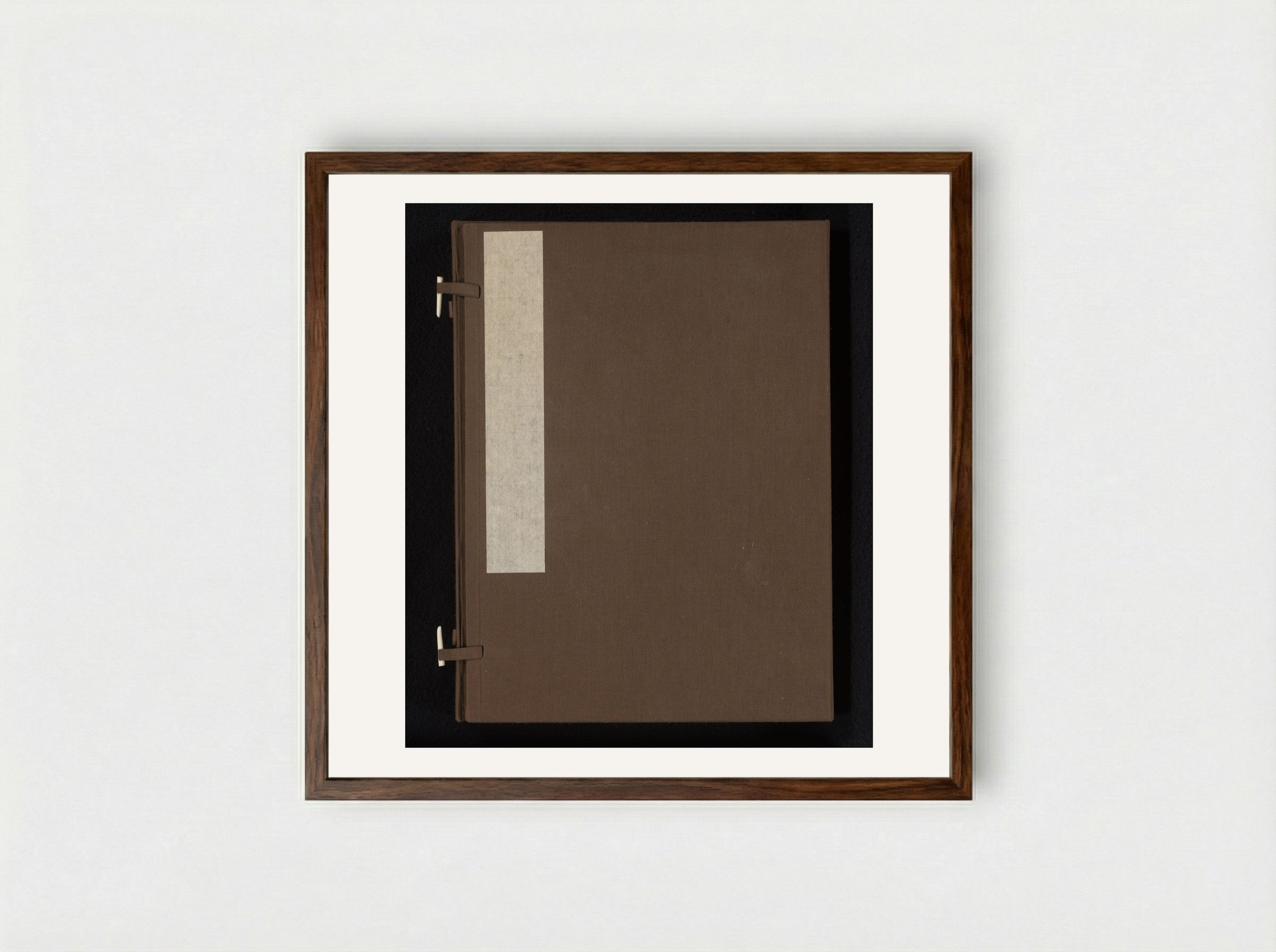 Vergelijking van bloemen (Comparison of Flowers) - Shibata Zeshin - Framed Print Dark Wood