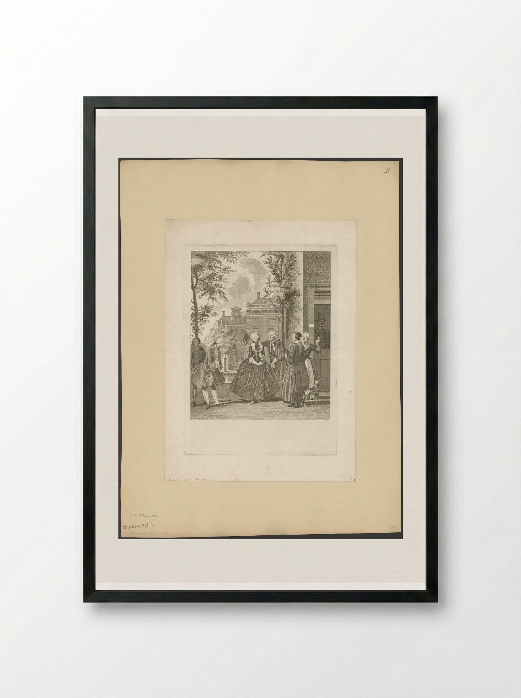 Verliefde Brechje - Pieter Tanjé - Framed Print Black