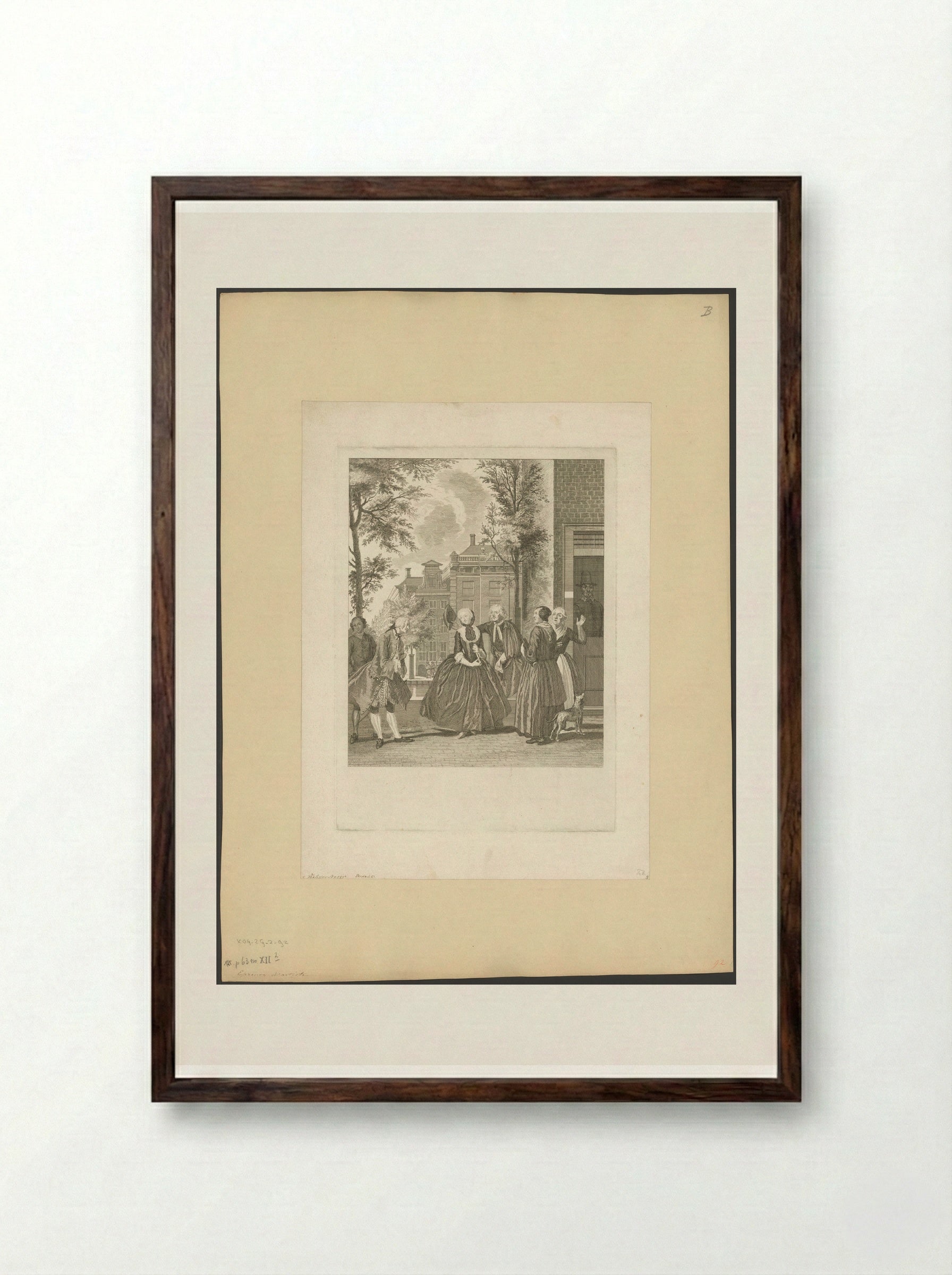 Verliefde Brechje - Pieter Tanjé - Framed Print Dark Wood