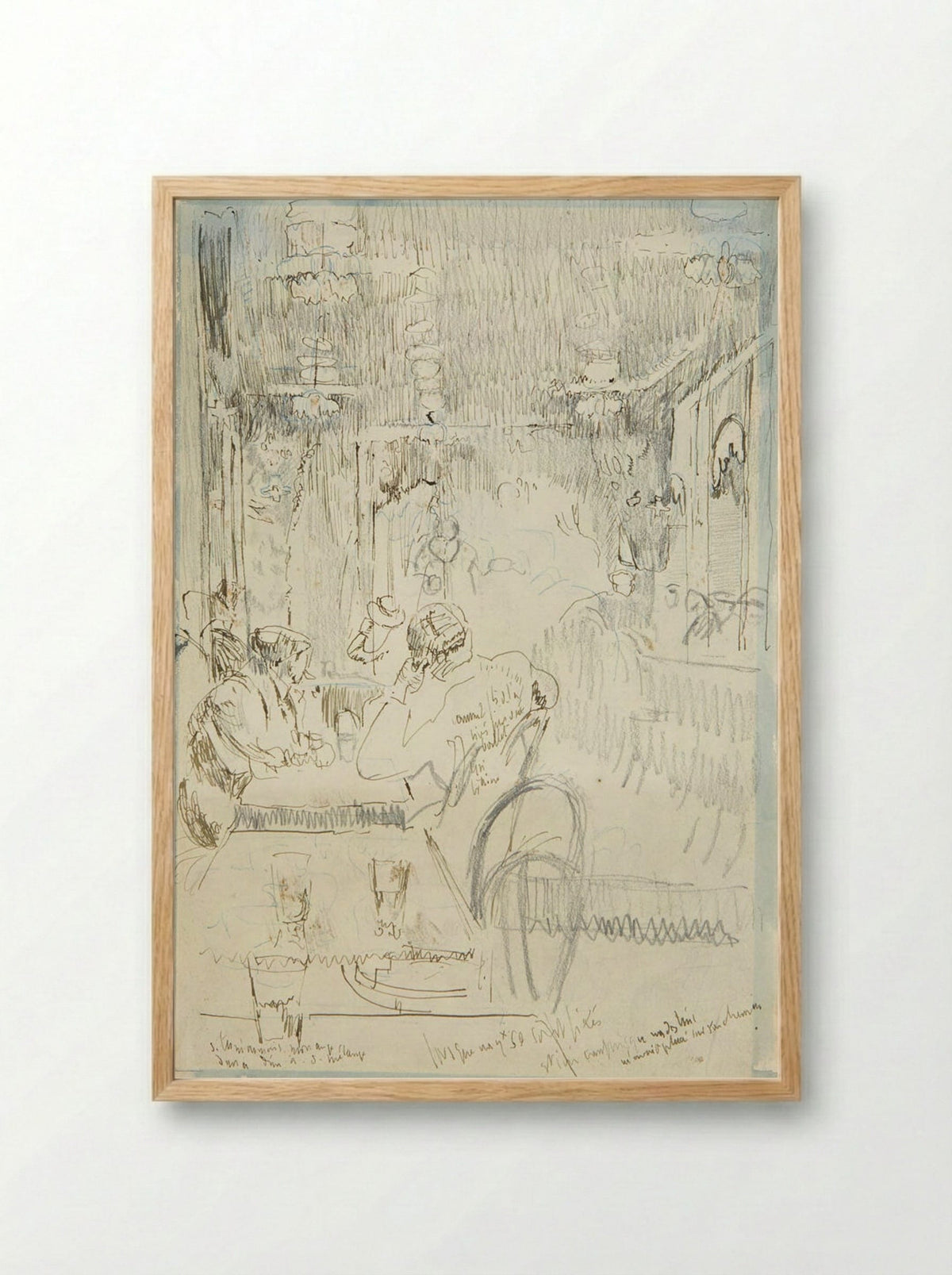 Vernet's, Dieppe - Walter Sickert - Framed Print Wood