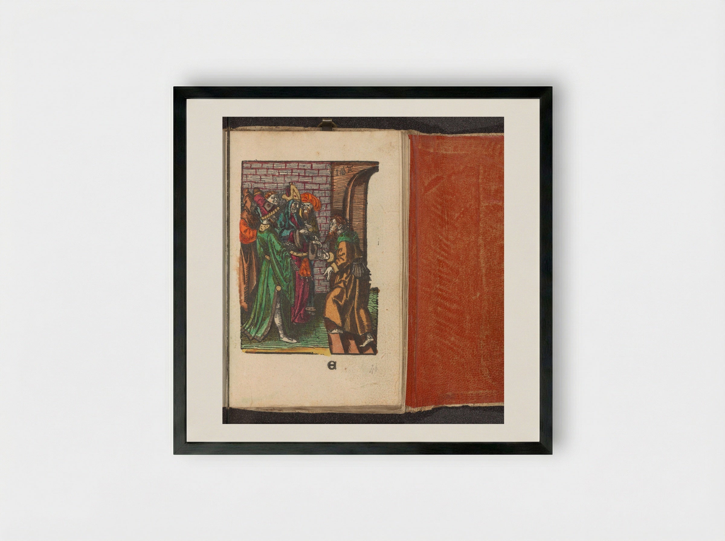 Verraad van Judas - Doen Pietersz. - Framed Print Black