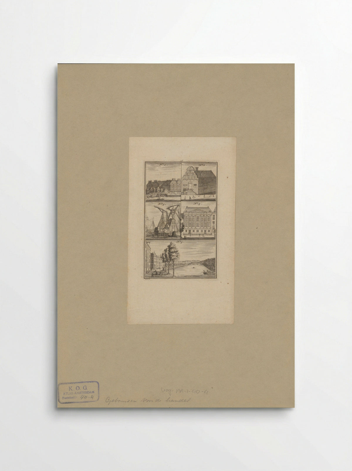 Verschillende gebouwen en stadsgezichten te Amsterdam - Johannes Marshoorn - Poster