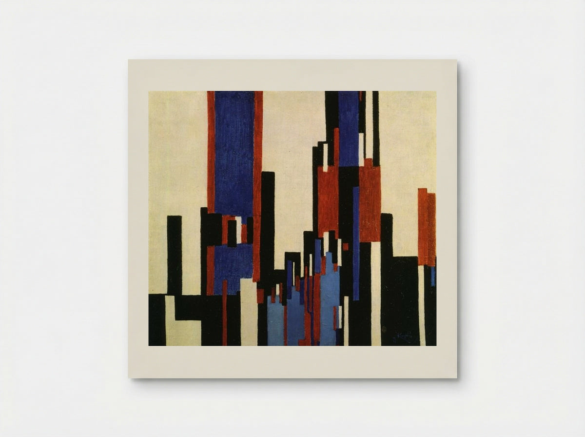 Vertical Plains Blue and Red - Frantisek Kupka - Poster