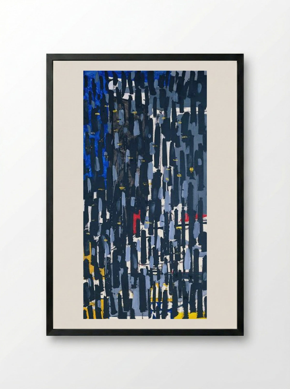 Vertical: January 1956 - Patrick Heron - Framed Print Black