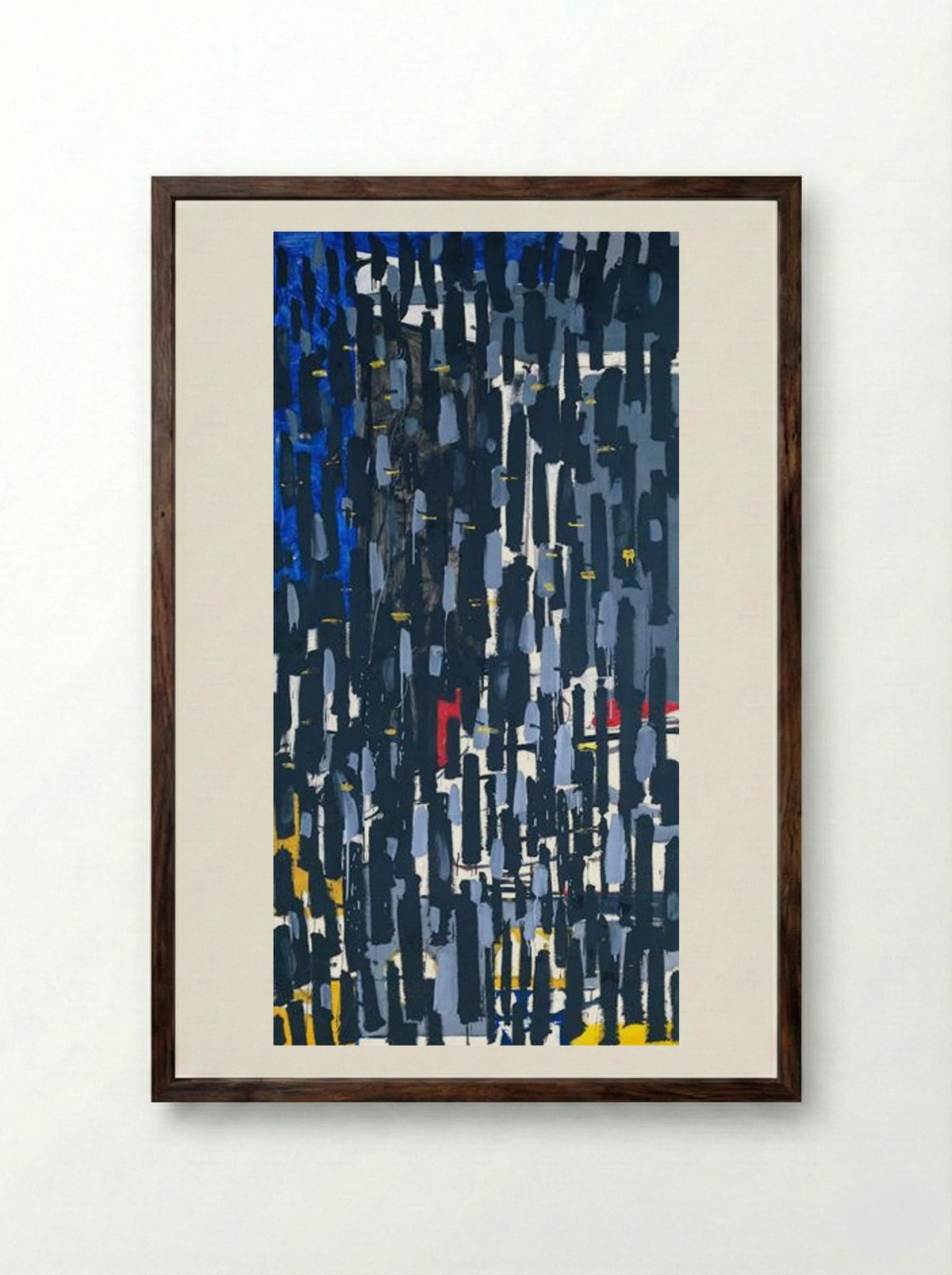 Vertical: January 1956 - Patrick Heron - Framed Print Dark Wood