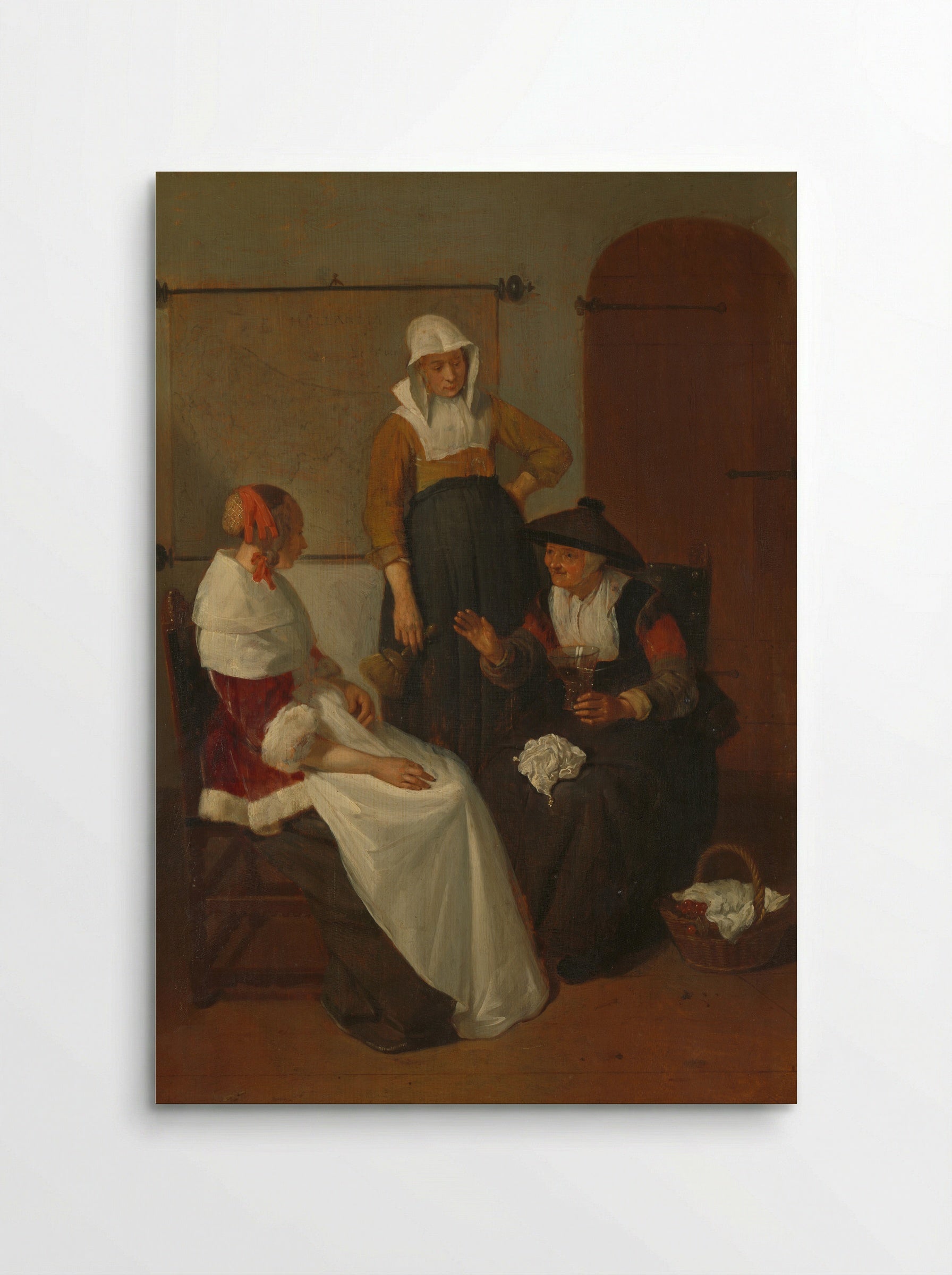 Vertrouwelijk onderhoud - Quiringh Gerritsz. van Brekelenkam - Poster
