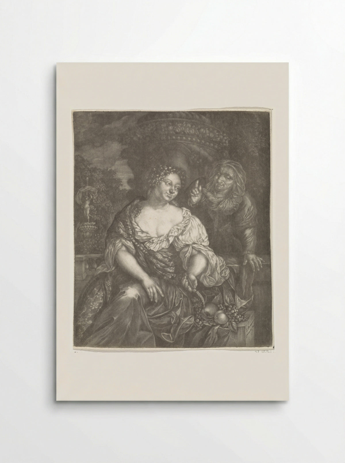 Vertumnus and Pomona in a Garden - Jan Brouwer - Poster