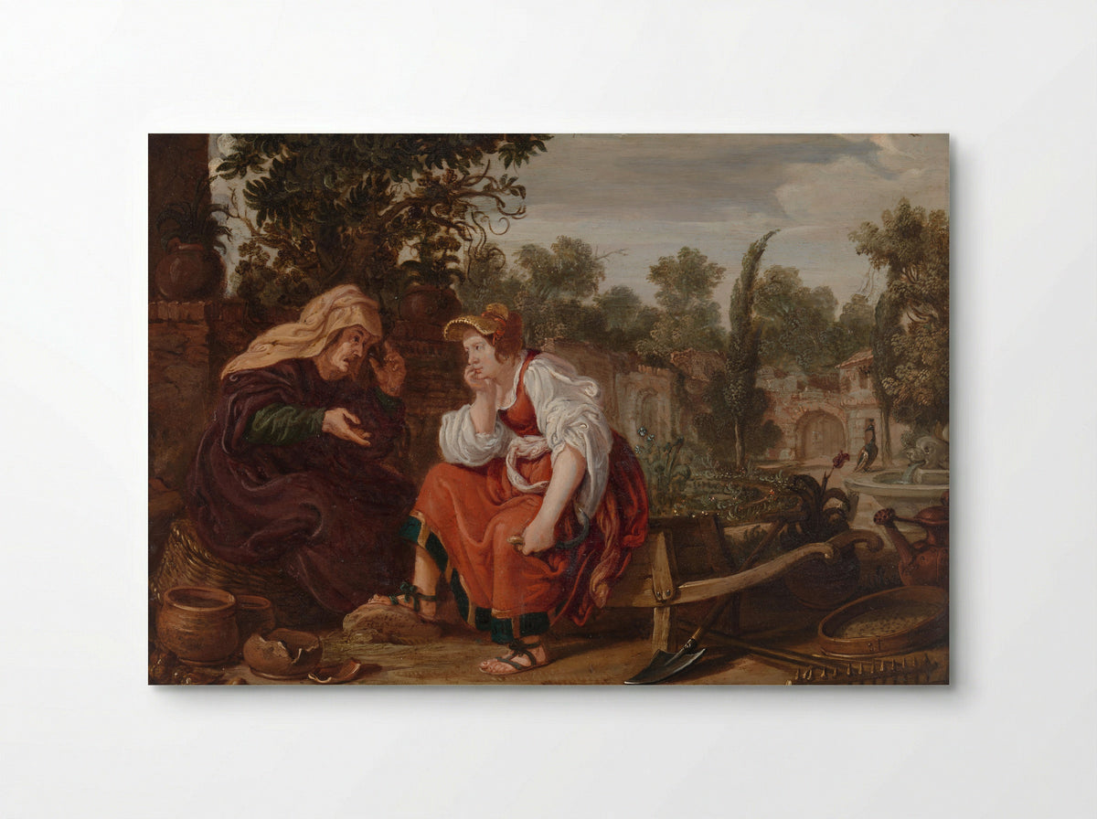 Vertumnus and Pomona - Jan Tengnagel - Poster