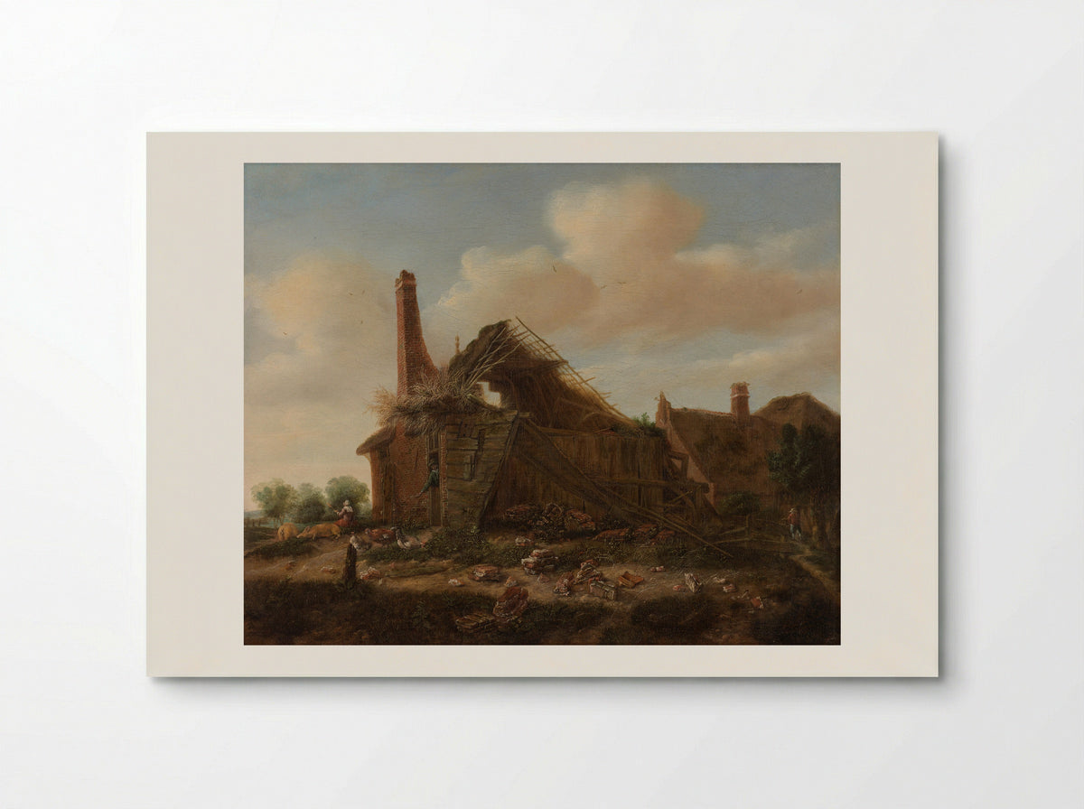 Vervallen boerderij (Dilapidated Farmhouse) - Emanuel Murant - Poster