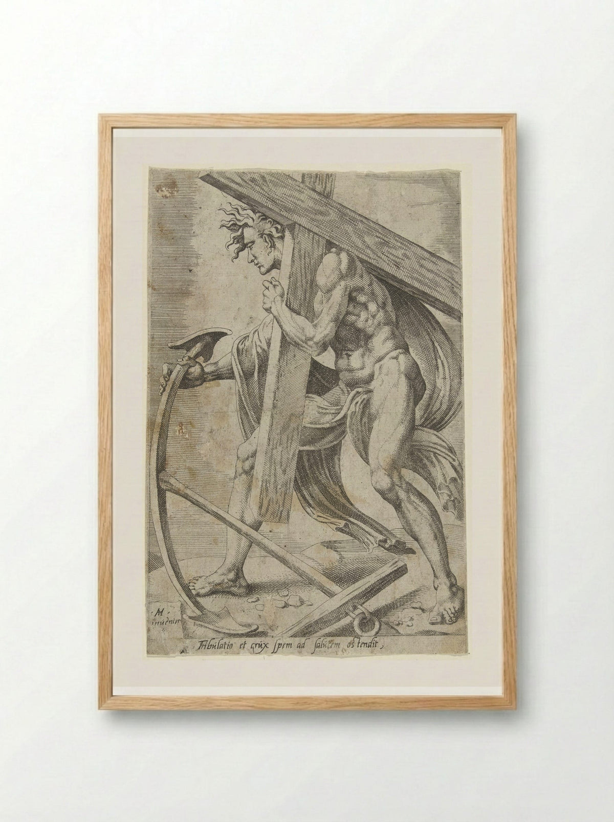 Vervolging veroorzaakt hoop op verlossing - Dirck Volckertsz. Coornhert - Framed Print Wood