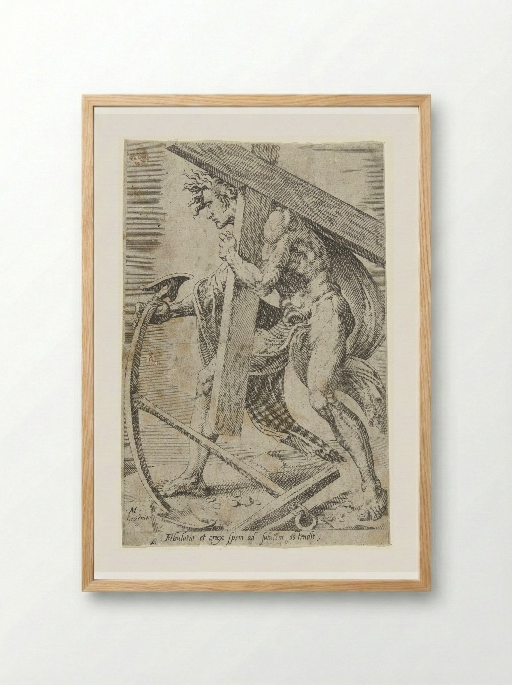 Vervolging veroorzaakt hoop op verlossing - Dirck Volckertsz. Coornhert - Framed Print Wood