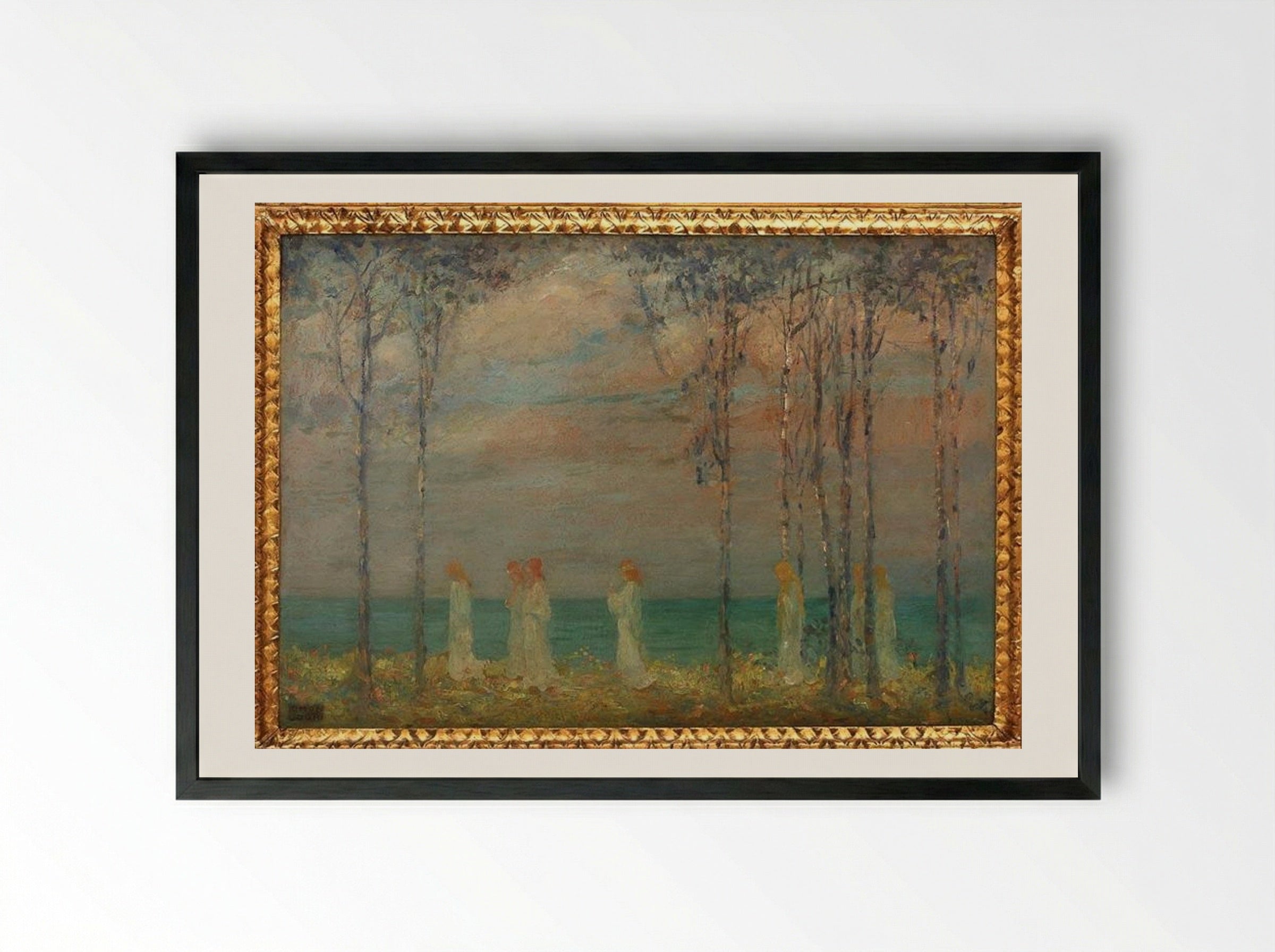 Vestale - Kimon Loghi - Framed Print Black