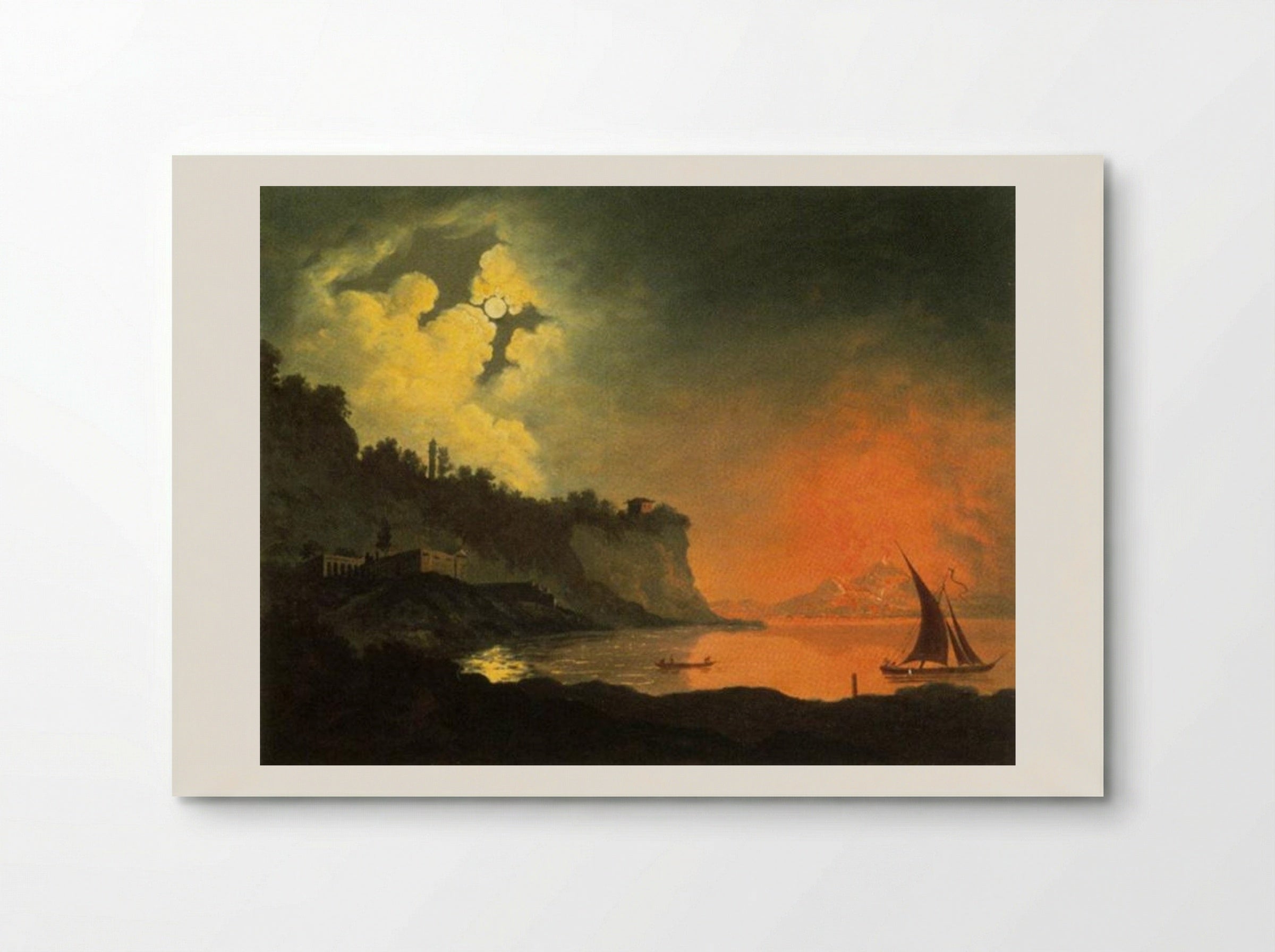 Vesuvius from Posillipo - Joseph Wright of Derby - Poster