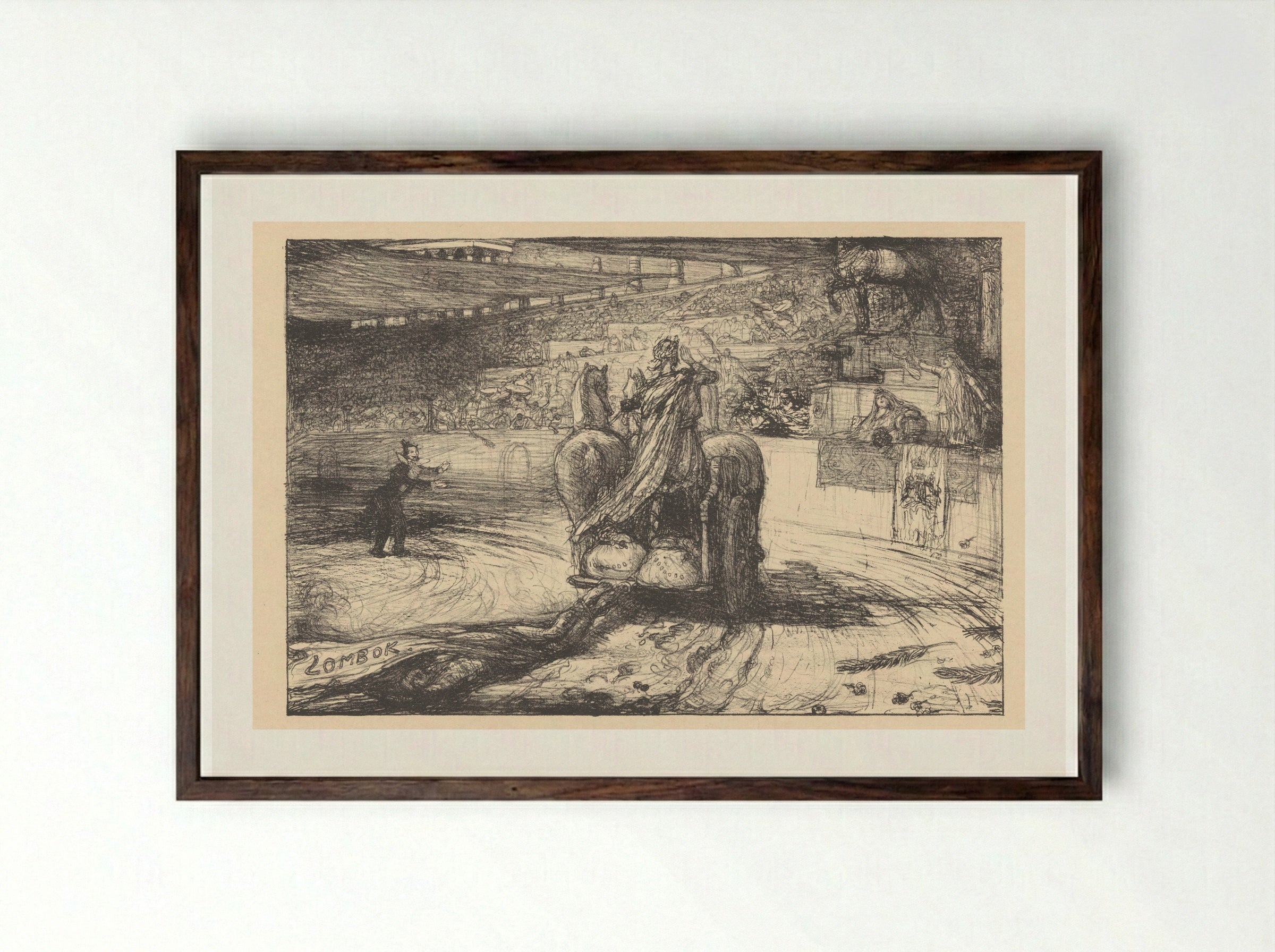 Vetter Triumphator - Marius Bauer - Framed Print Dark Wood
