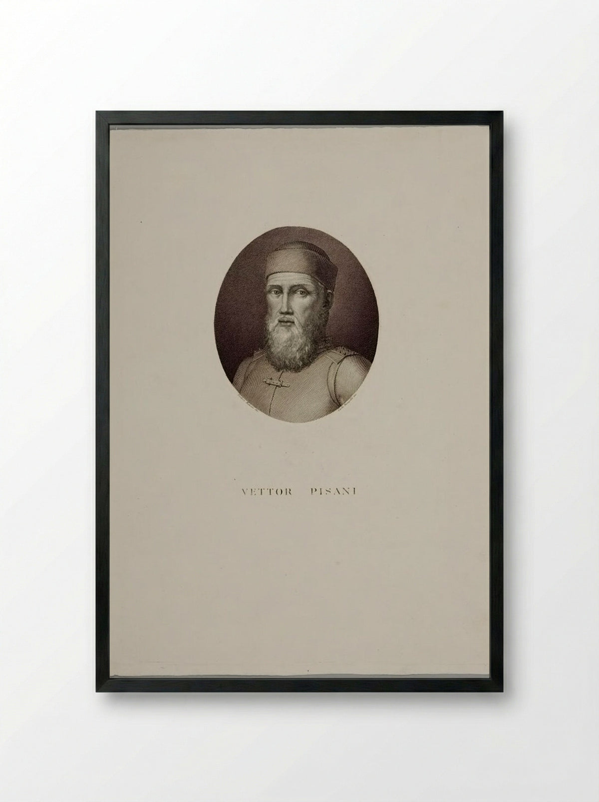 Vettor Pisani - Carlo Rampoldi - Framed Print Black