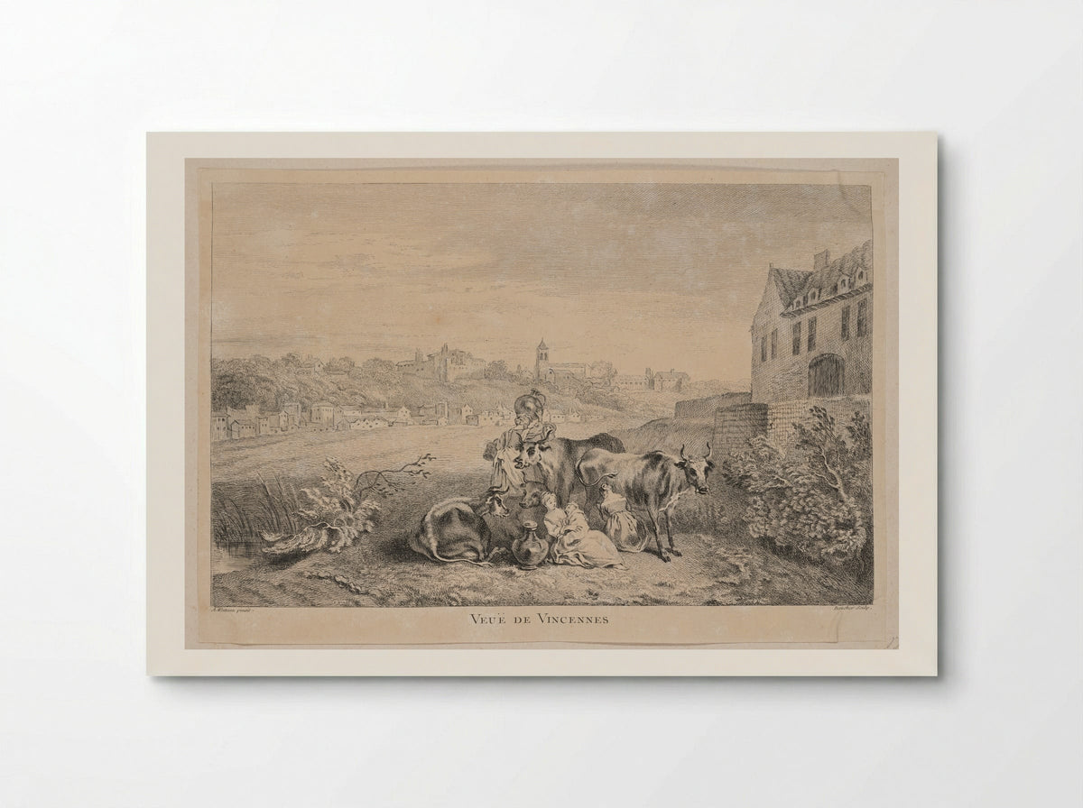 Veuë de Vincennes - François Boucher - Poster