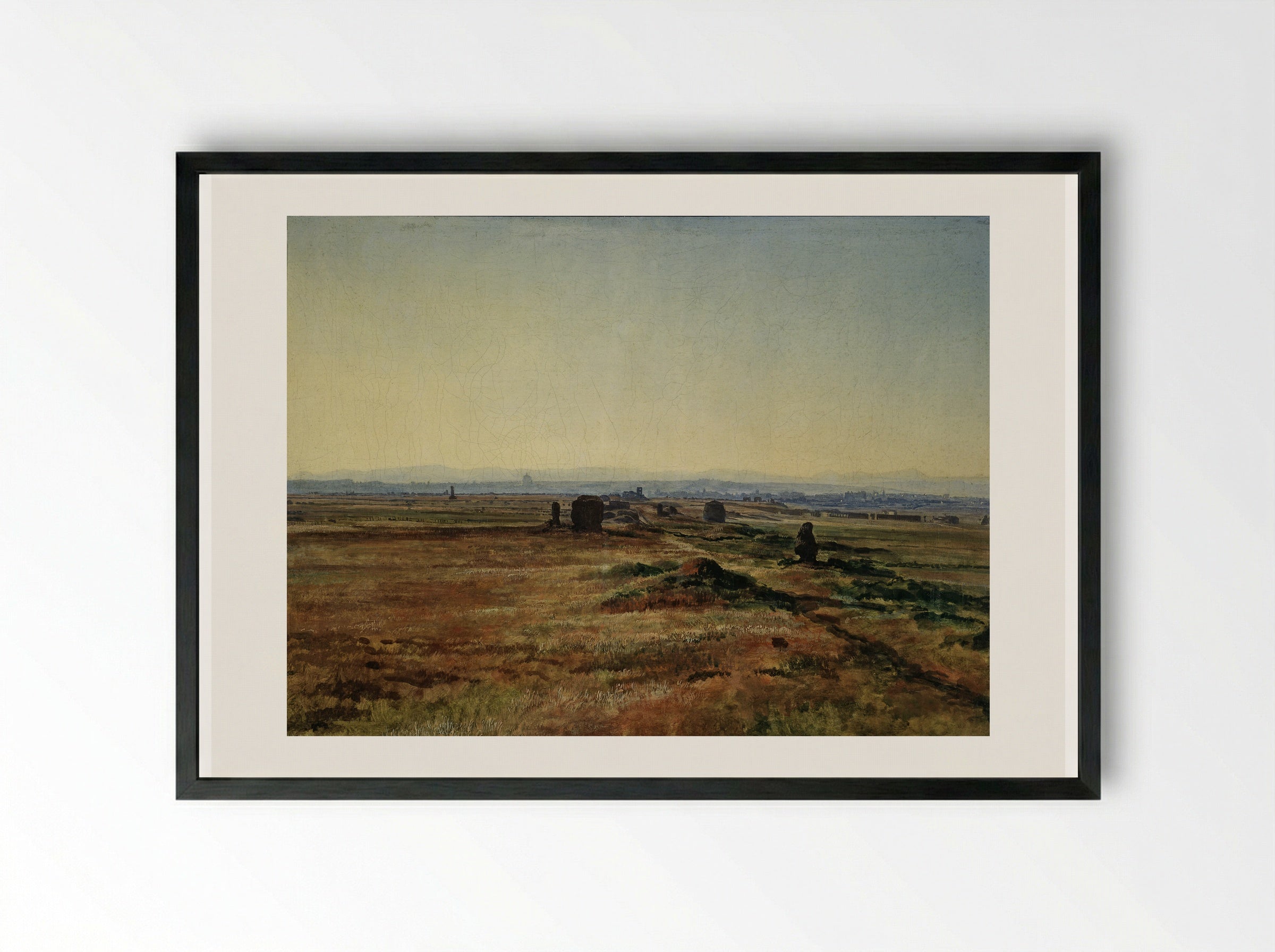 Via Appia at Sunset - Alexander Ivanov - Framed Print Black