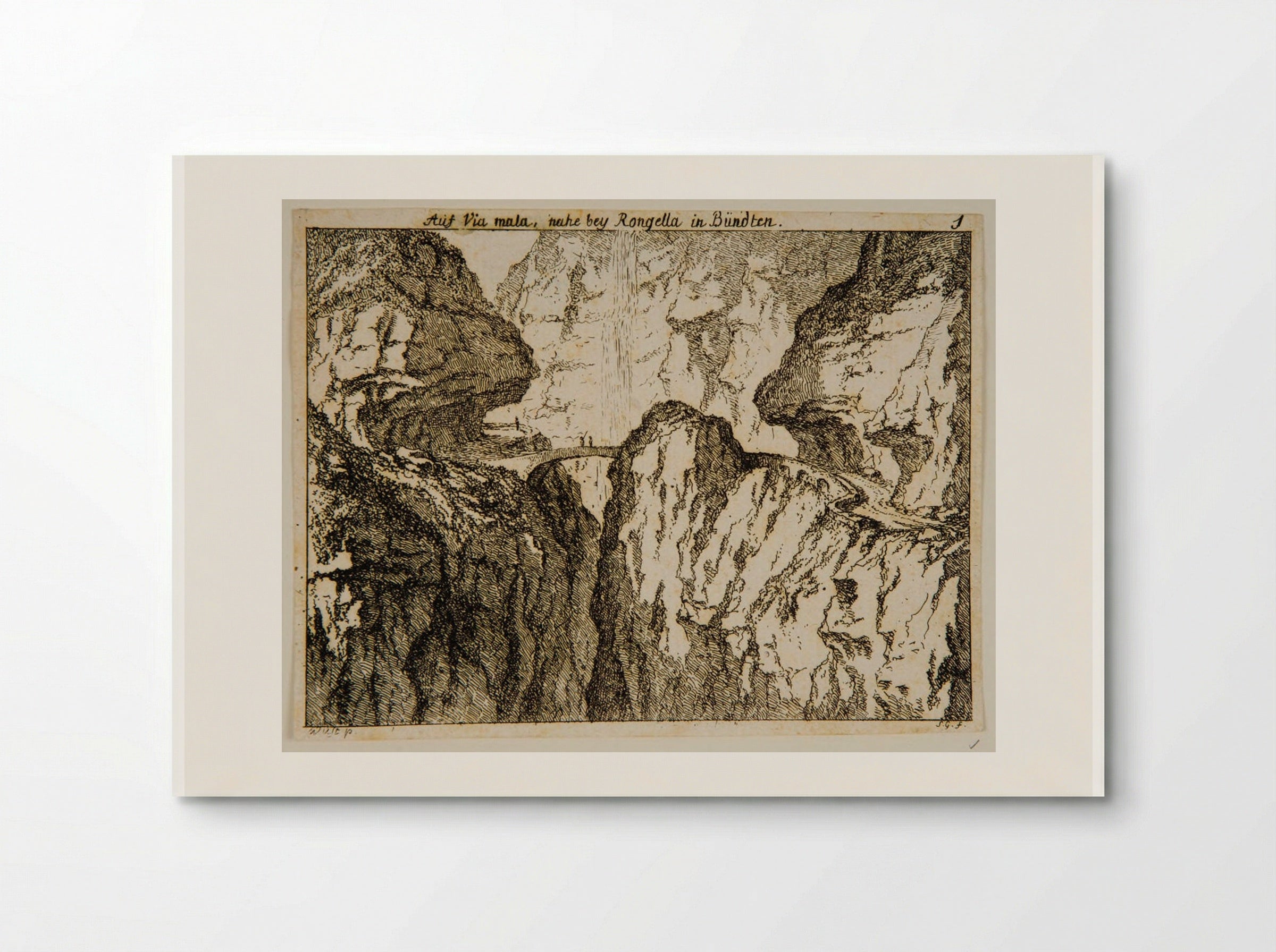 Via Mala Near Rongellen - Salomon Gessner - Poster