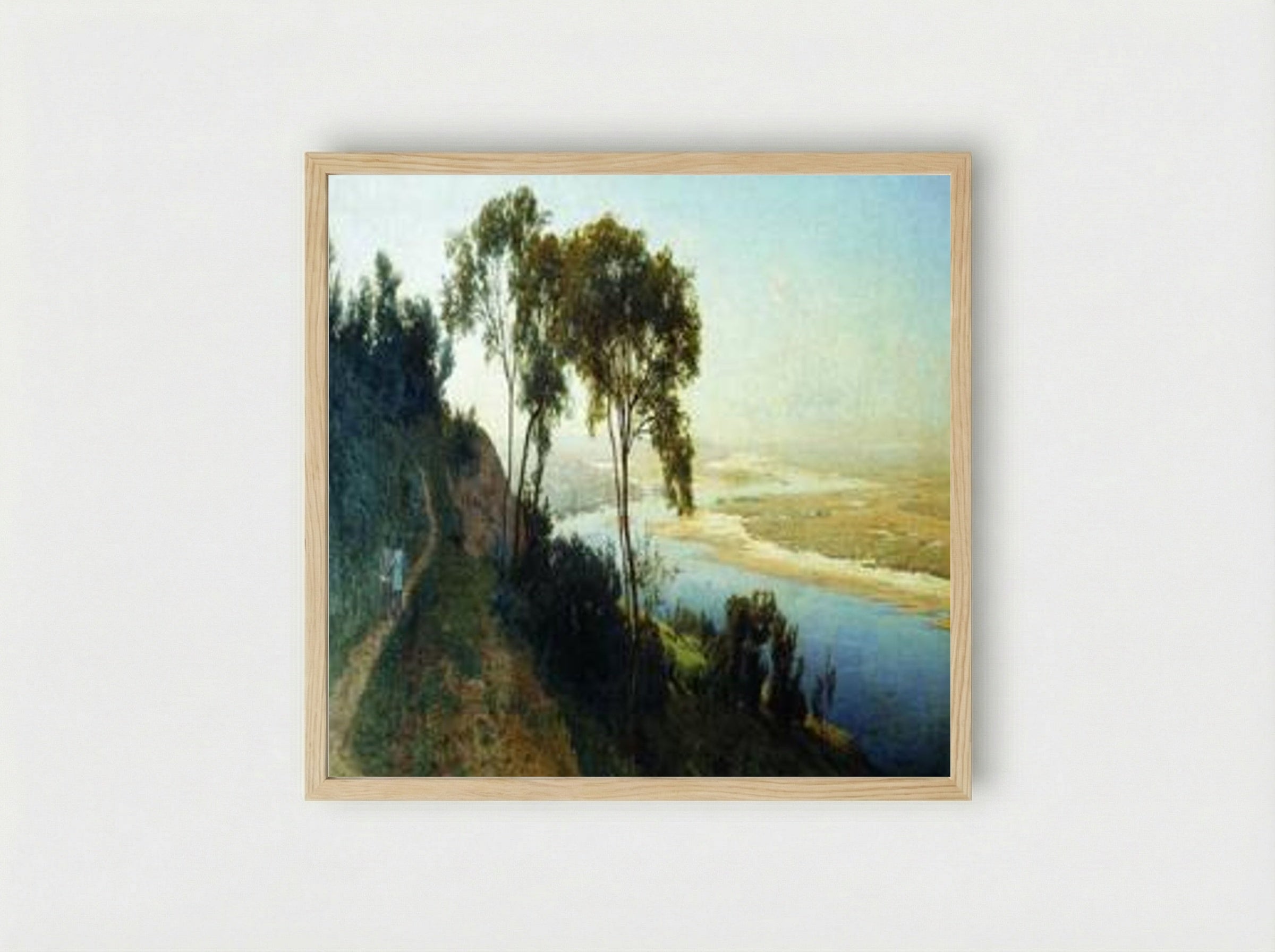 Vicinity of Kiev. Over the Dnieper - Volodymyr Orlovsky - Framed Print Wood