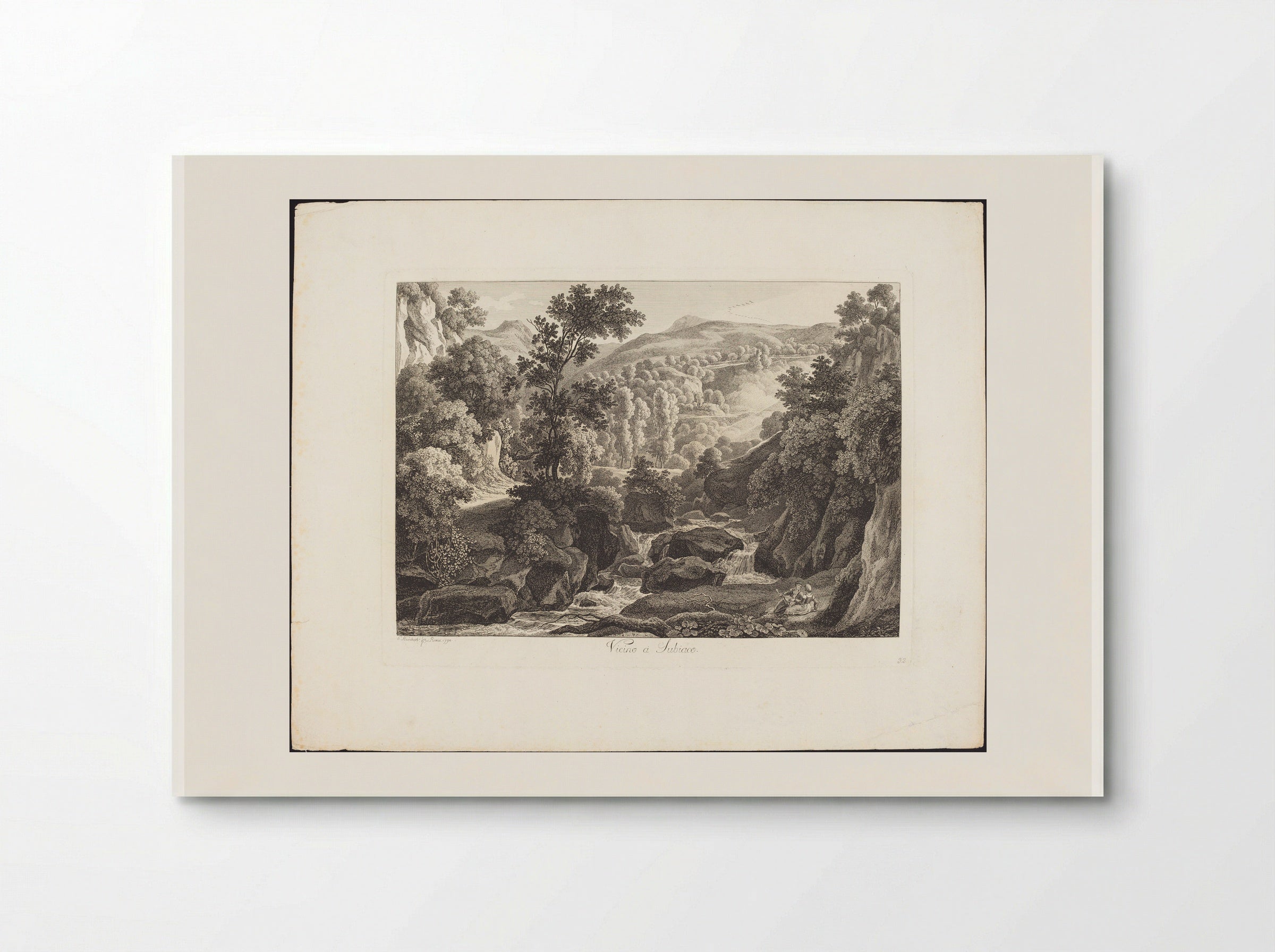Vicino a Subiaco - Johann Christian Reinhart - Poster