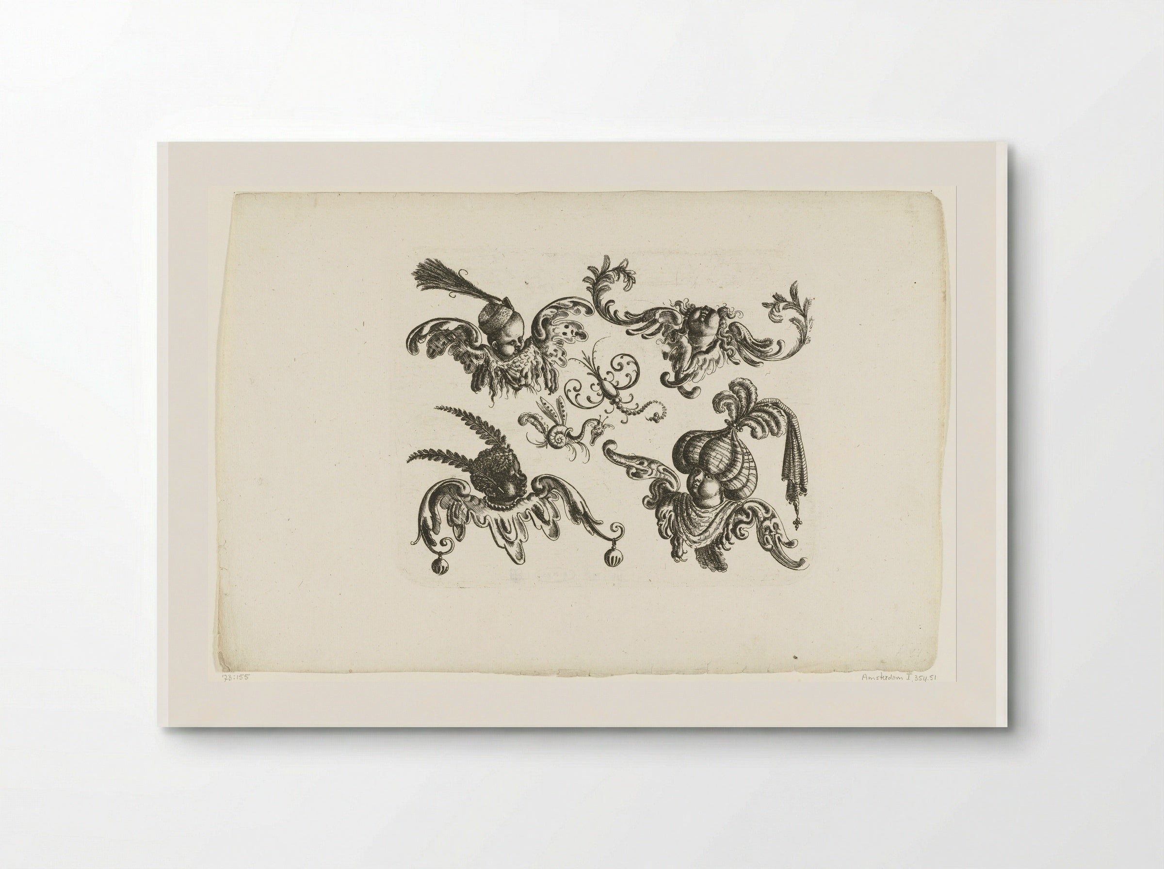 Vier cherubijntjes (Four Cherubs) - Christoph Jamnitzer - Poster