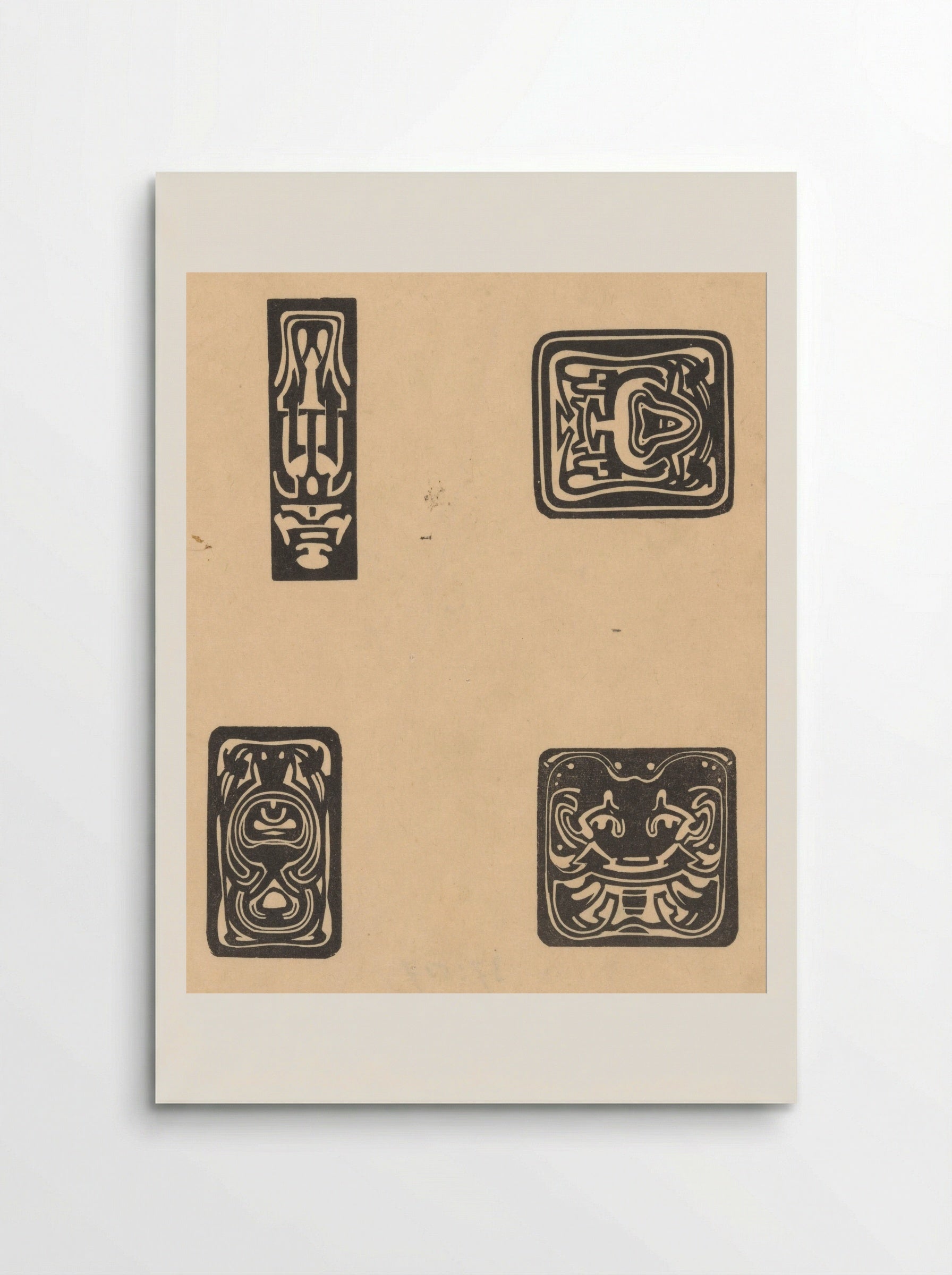 Vier ex librissen (Four Bookplates) - Johannes Josephus Aarts - Poster