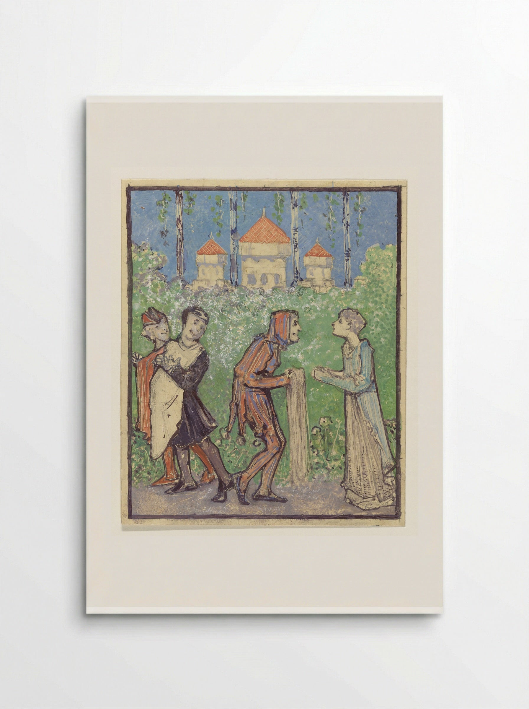Vier figuren (Four Figures) - Bernard Willem Wierink - Poster