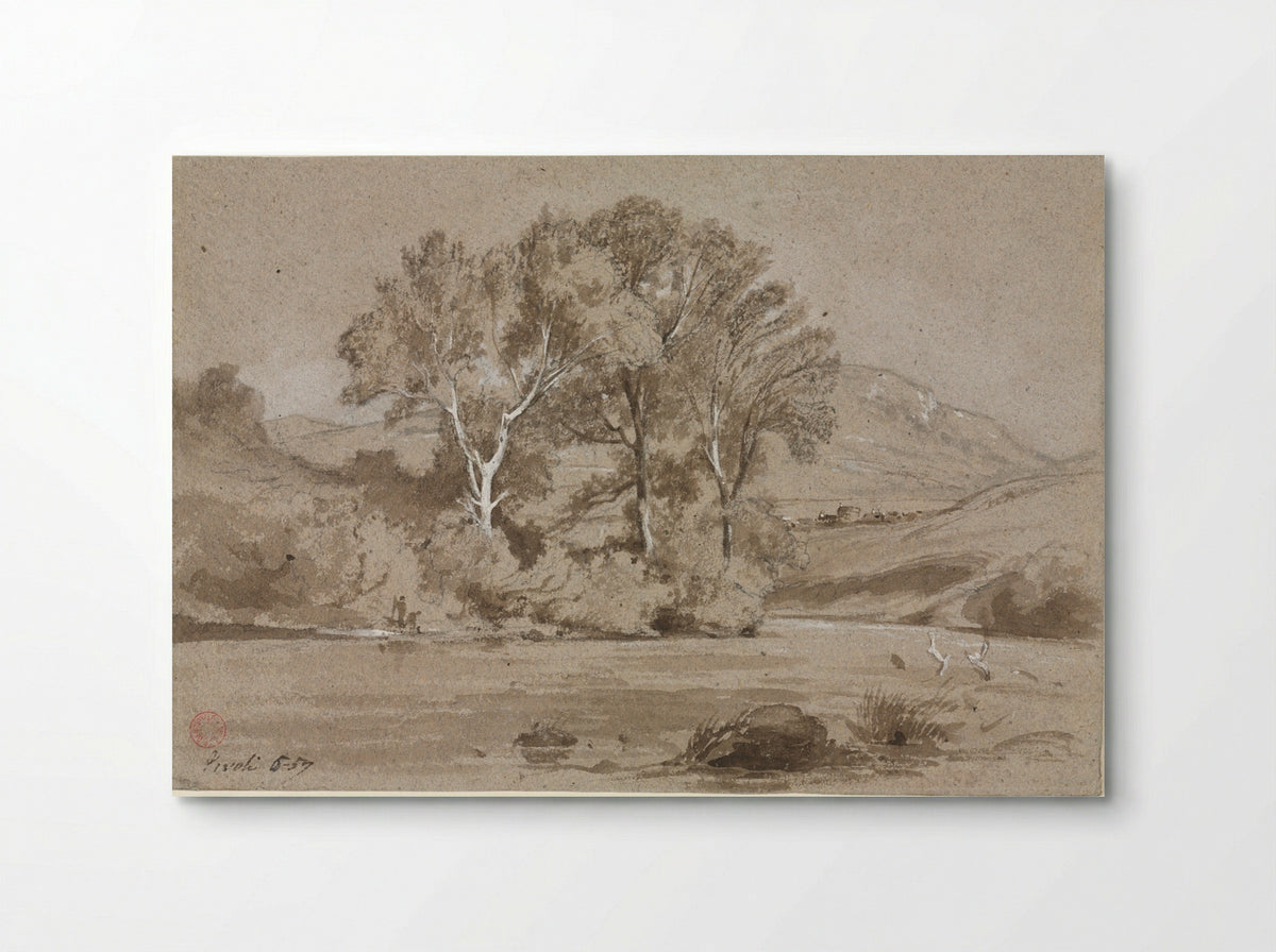 View Near Tivoli (Vue prise à Tivoli) - Jean Achille Benouville - Poster
