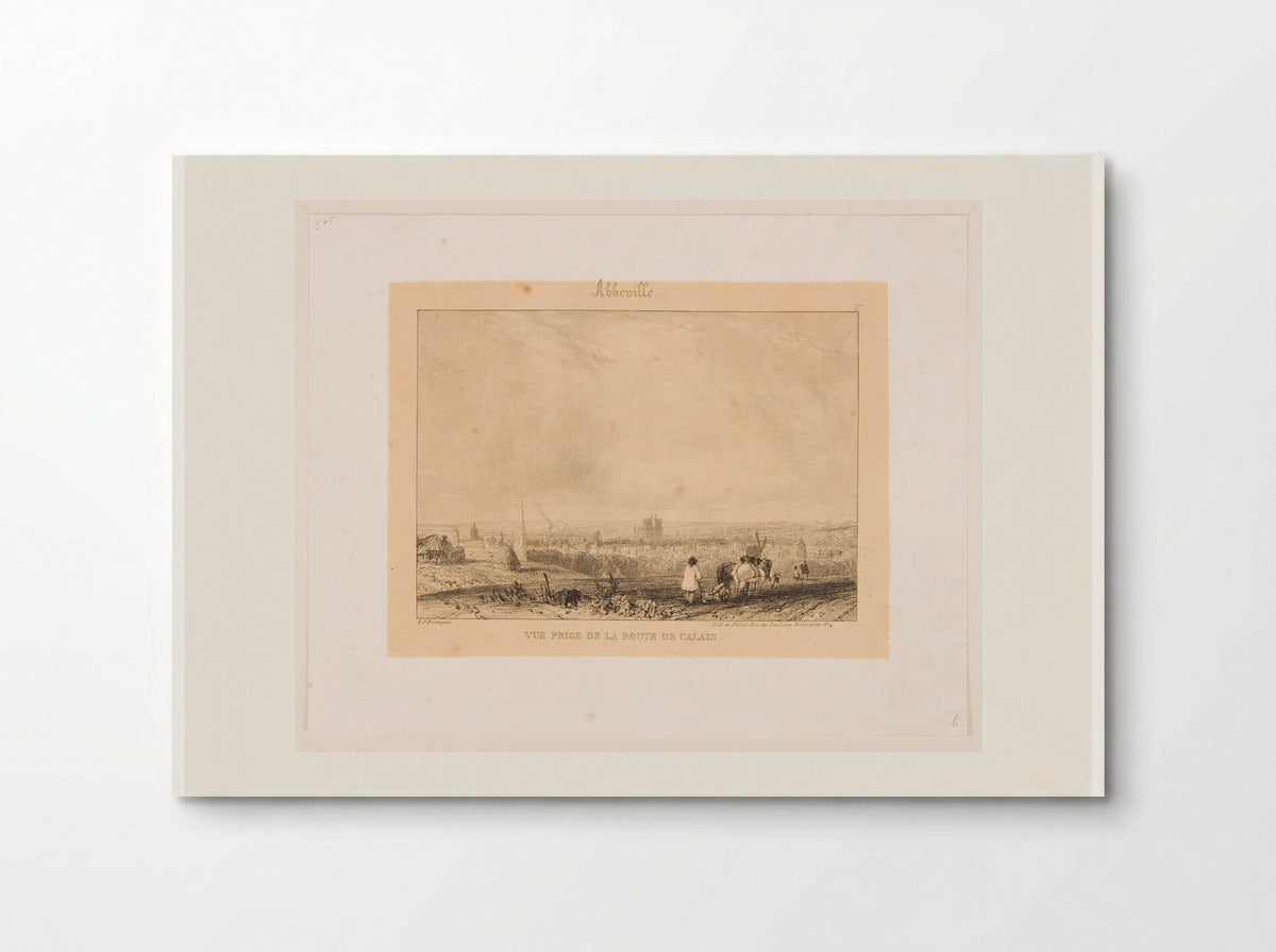 View Taken from the Road to Calais to Abbeville - Richard Parkes Bonington - Poster