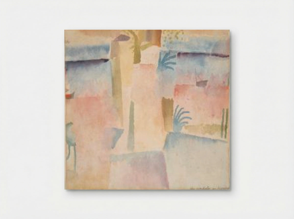 View Towards the Port of Hammamet - Paul Klee - Poster