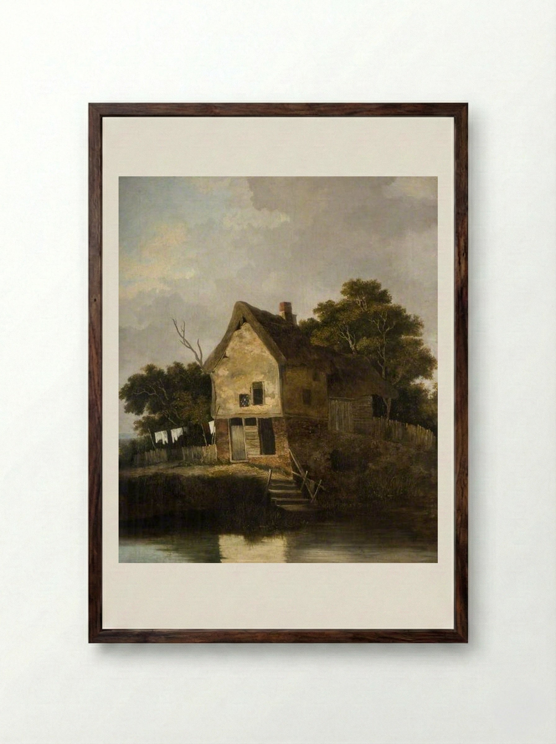 View at Blofield, near Norwich - John Crome - Framed Print Dark Wood