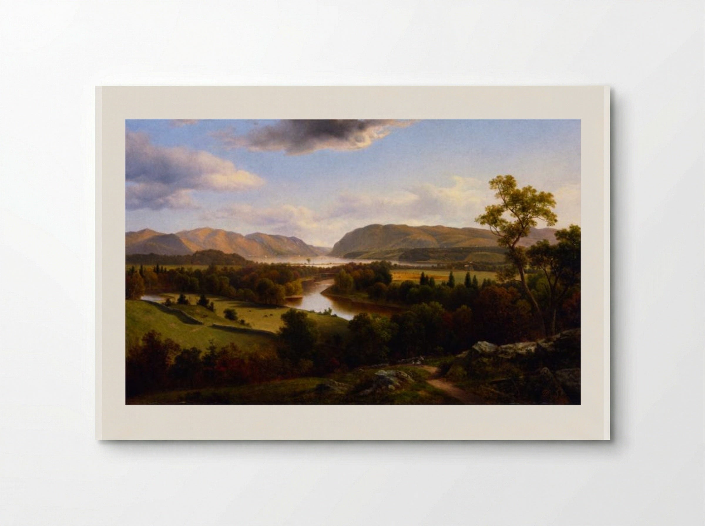 View from New Windsor, Hudson River - David Johnson - Poster