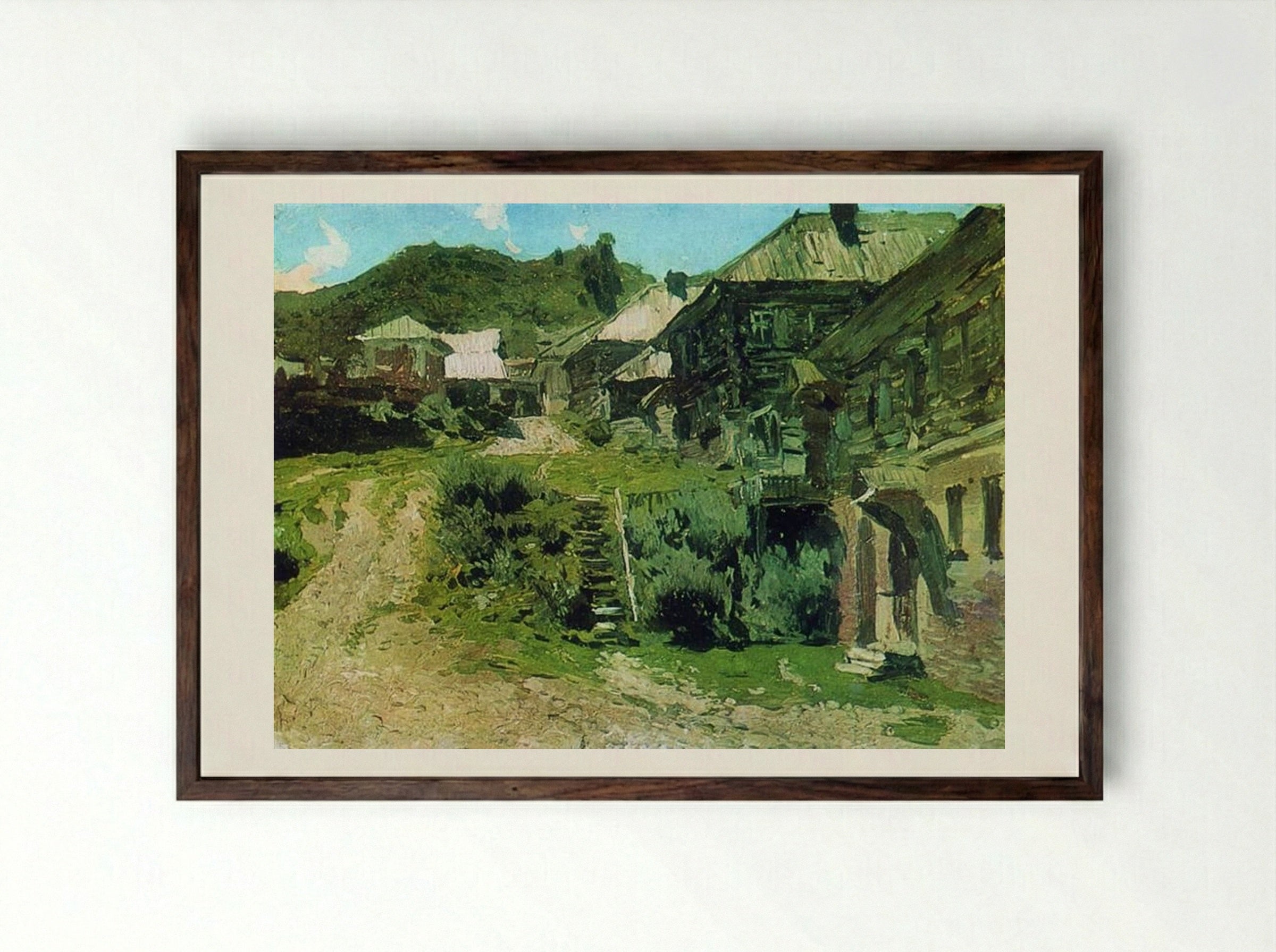 View in Plyos - Isaac Levitan - Framed Print Dark Wood